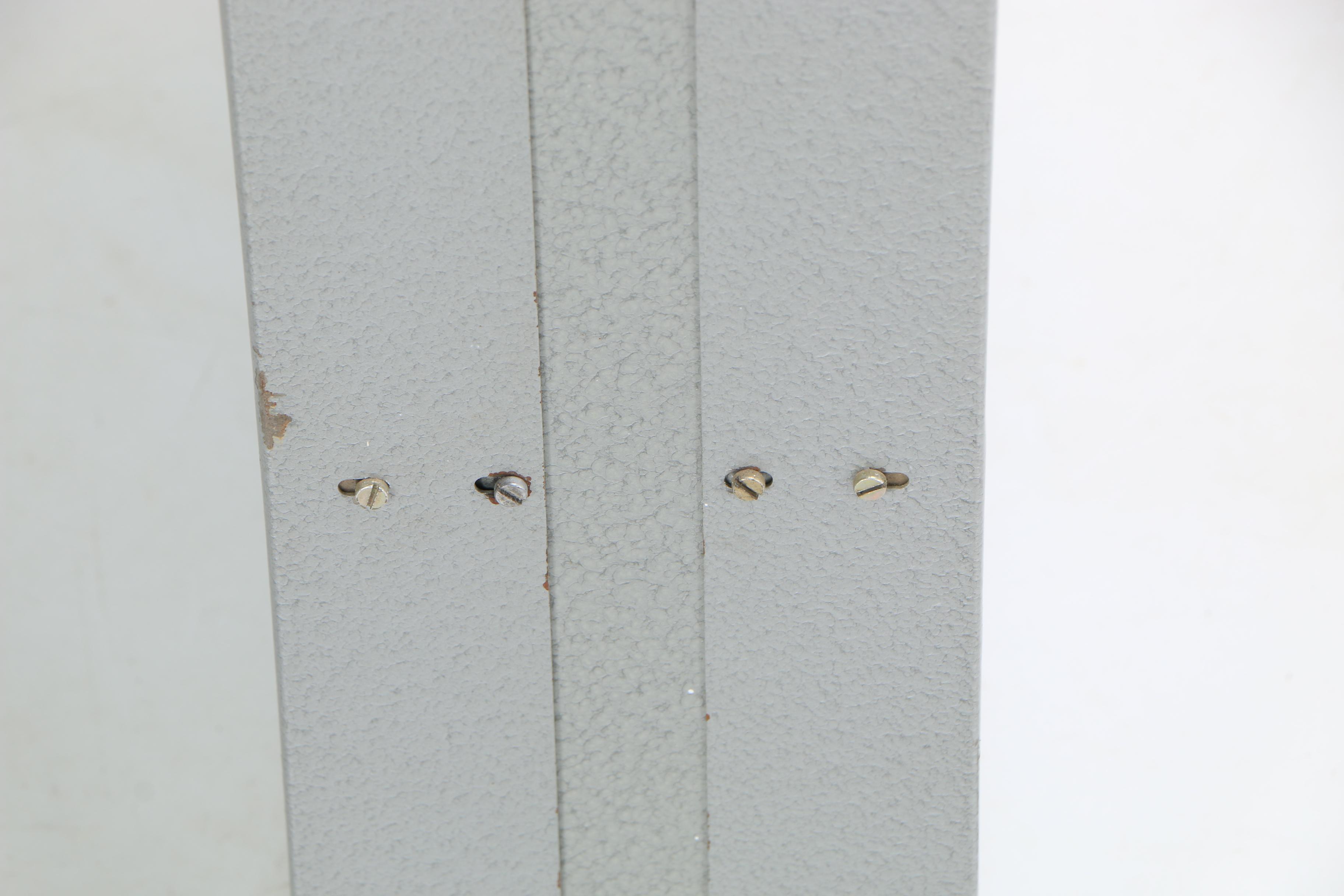 Mid Century Double Sided Railroad Station Clock