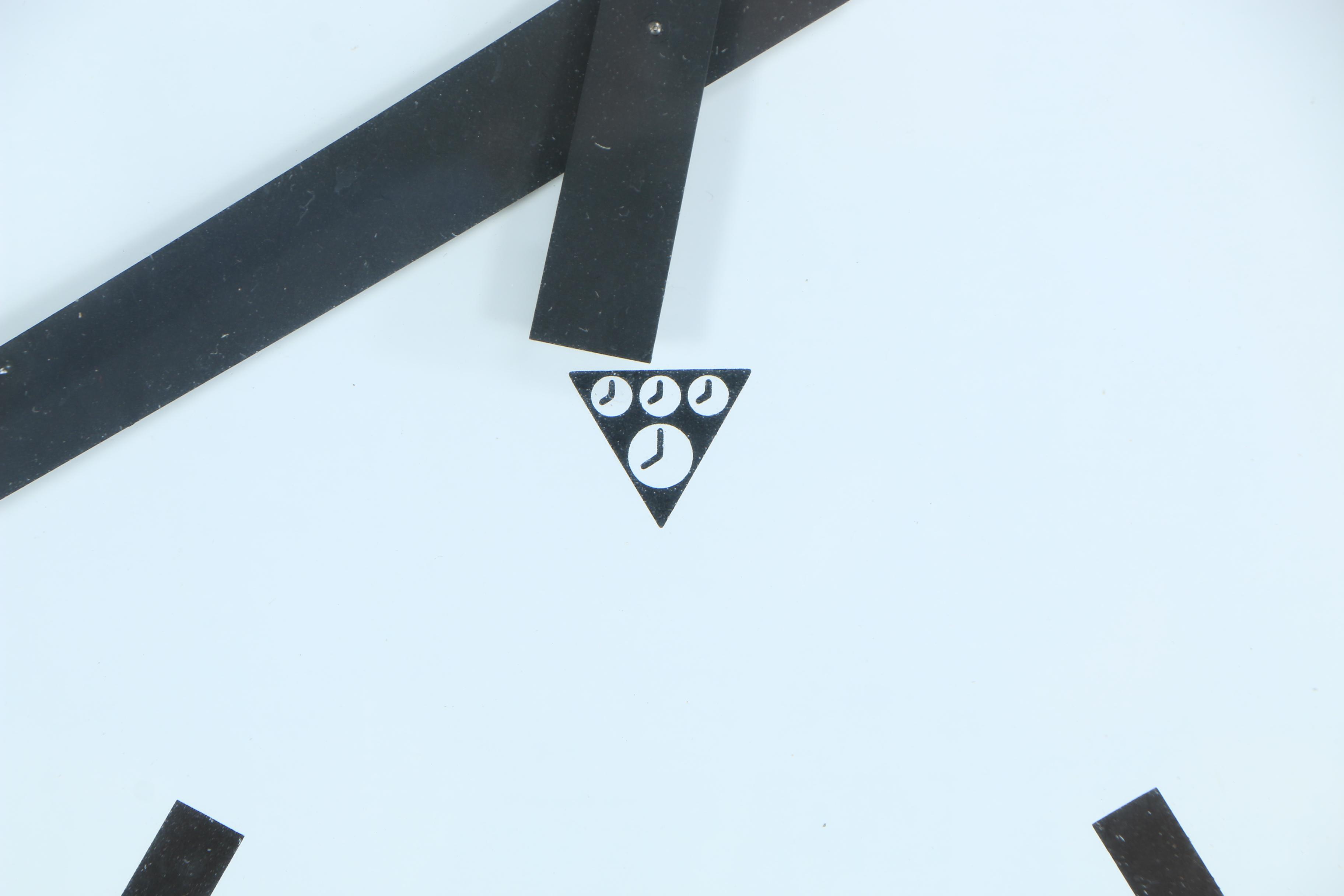 Mid Century Double Sided Railroad Station Clock