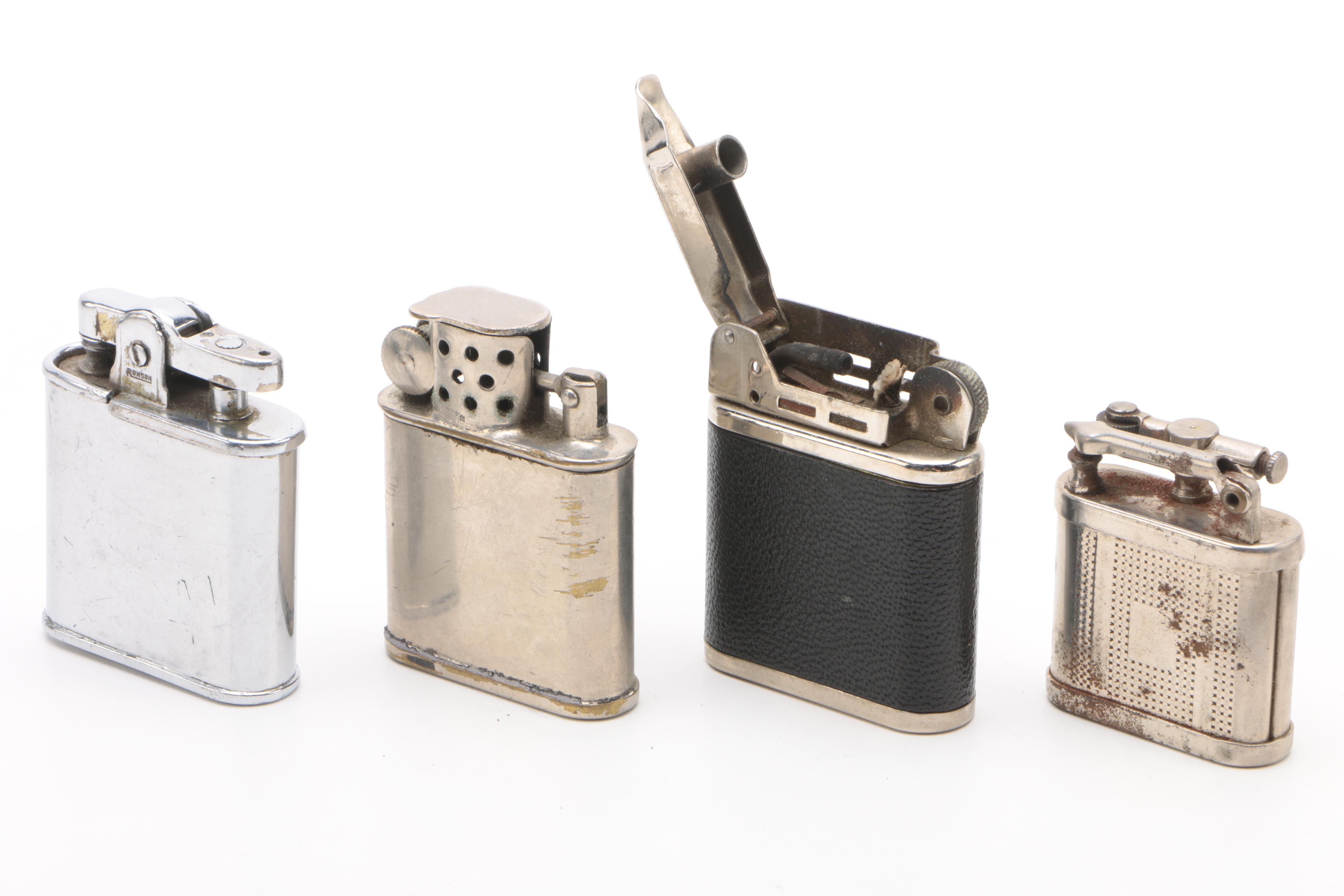 Vintage Lighters featuring an 18k Gold Plated Park Sherman Lighter