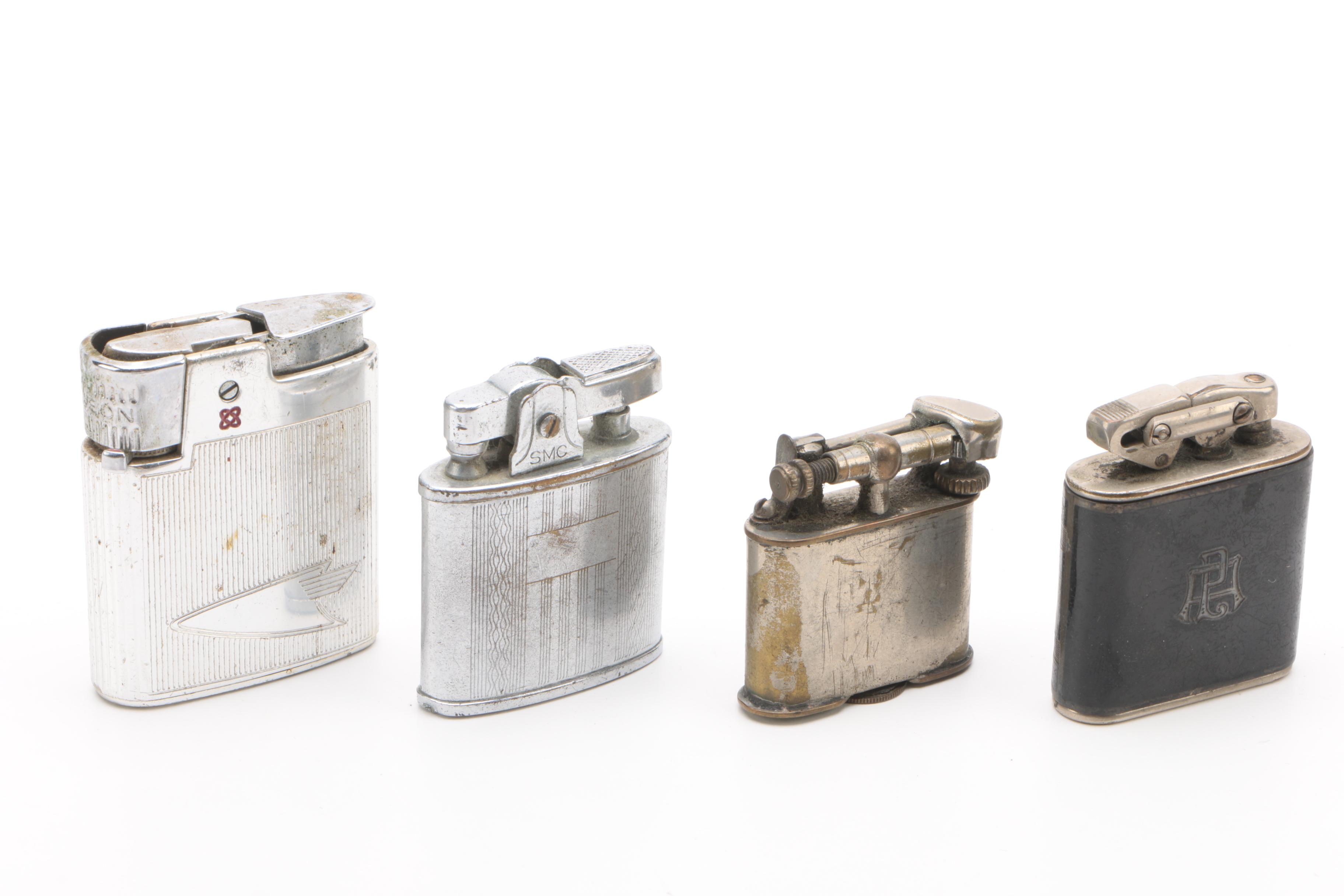 Vintage Lighters featuring an 18k Gold Plated Park Sherman Lighter