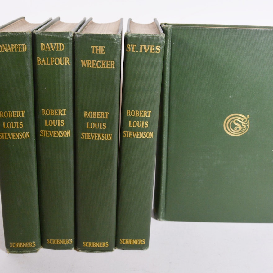 Collection of Five Books by Robert Louis Stevenson