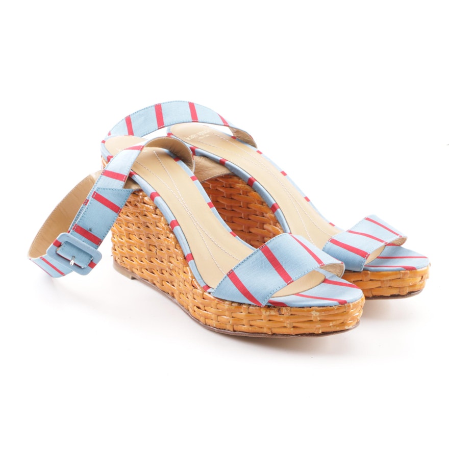 Kate Spade New York Cabana Stripe Wedges