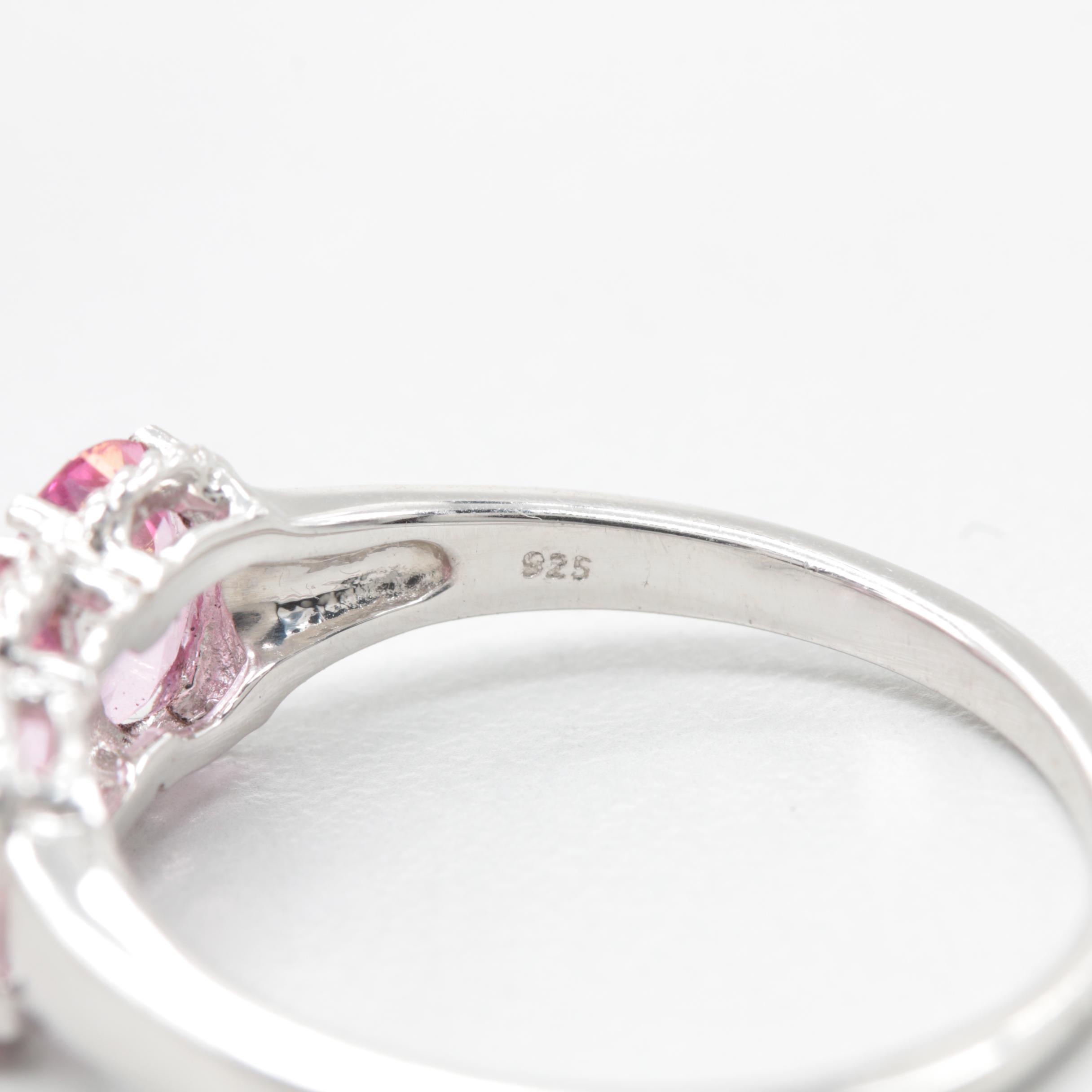 Sterling Silver Cultured Pearl, Smoky Quartz, and Pink Tourmaline Jewelry