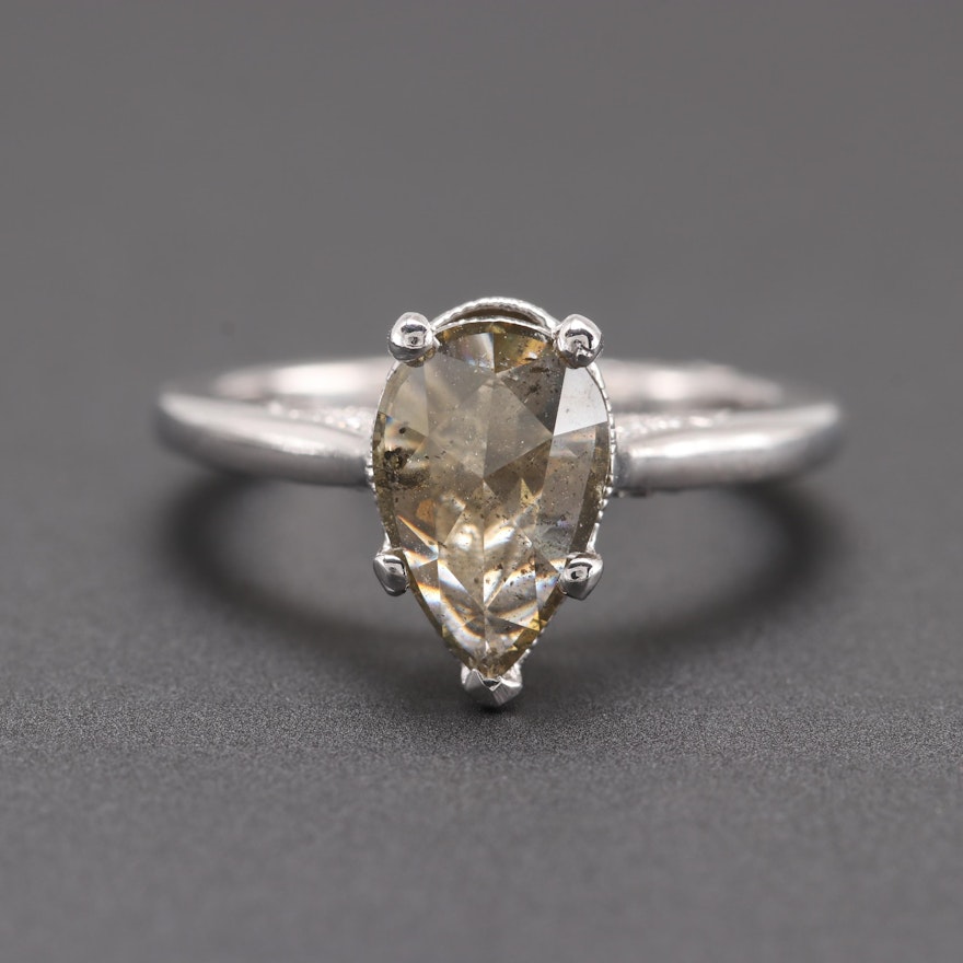 Tacori 18K White Gold Diamond Ring