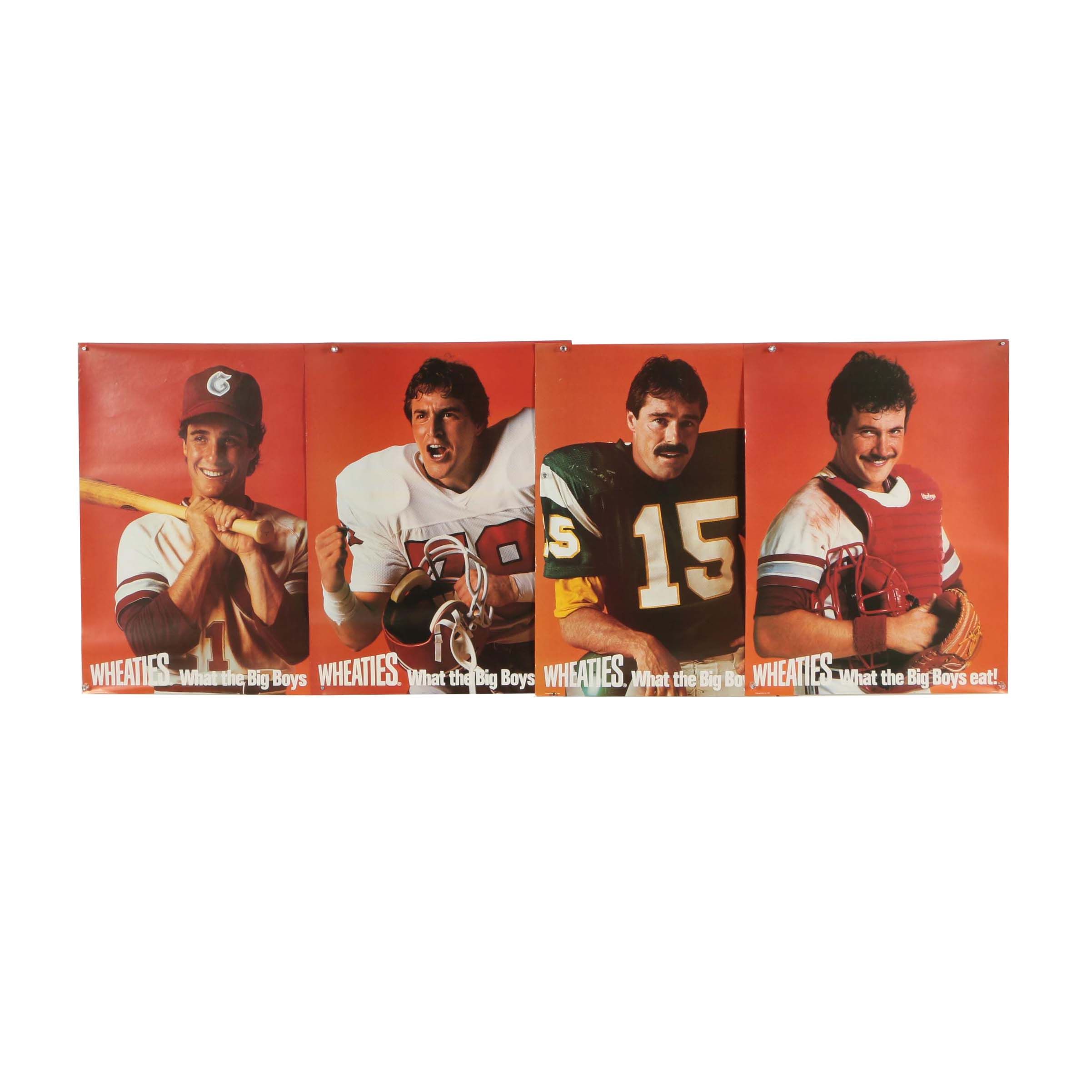 1984 Wheaties "What the Big Boys Eat" Advertisement Posters