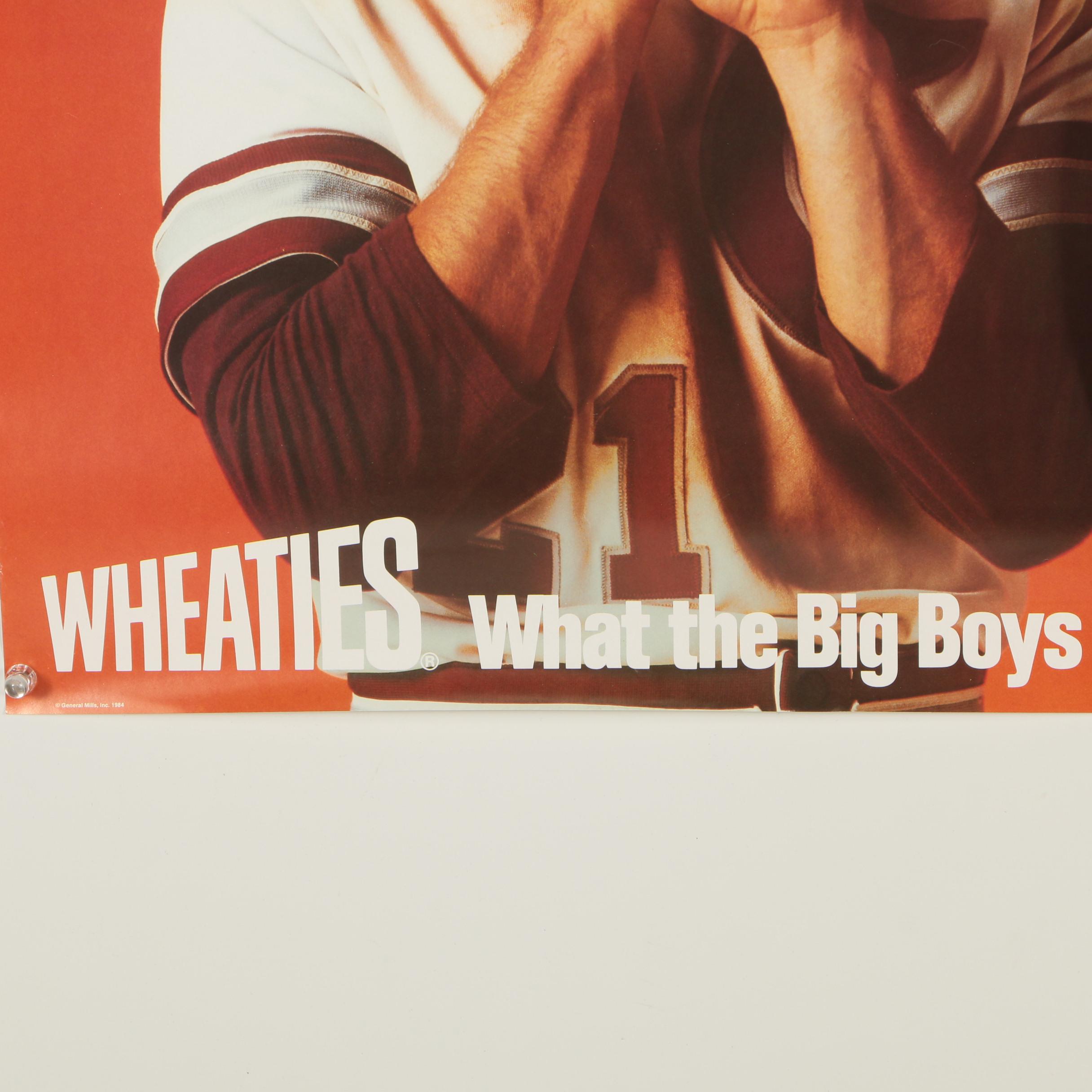 1984 Wheaties "What the Big Boys Eat" Advertisement Posters