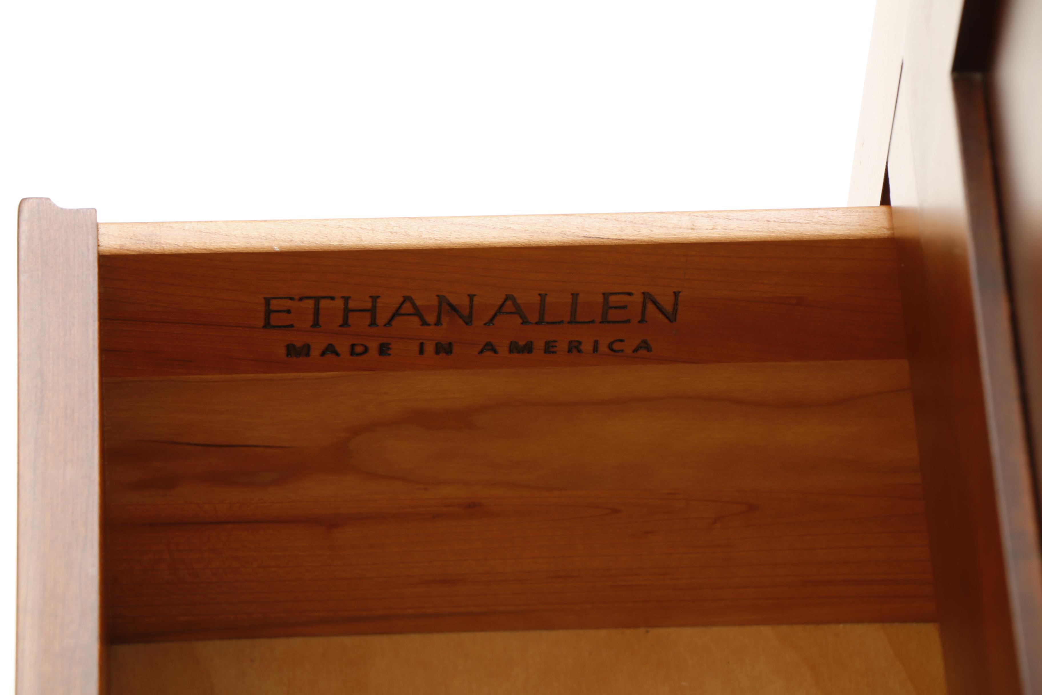 Shaker Style Cherry Wardrobe by Ethan Allen