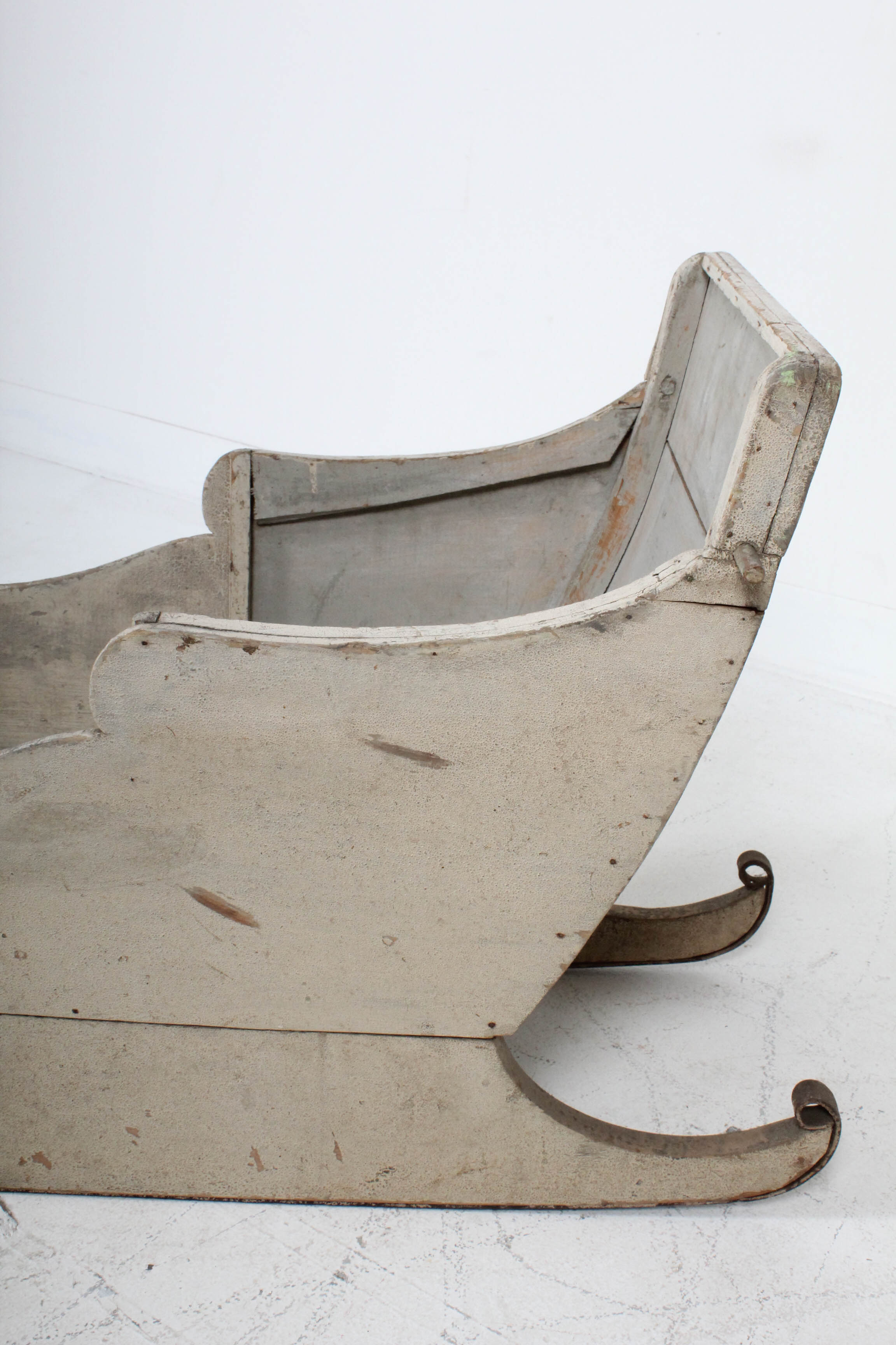 Antique Child Size Vintage Wooden Sleigh