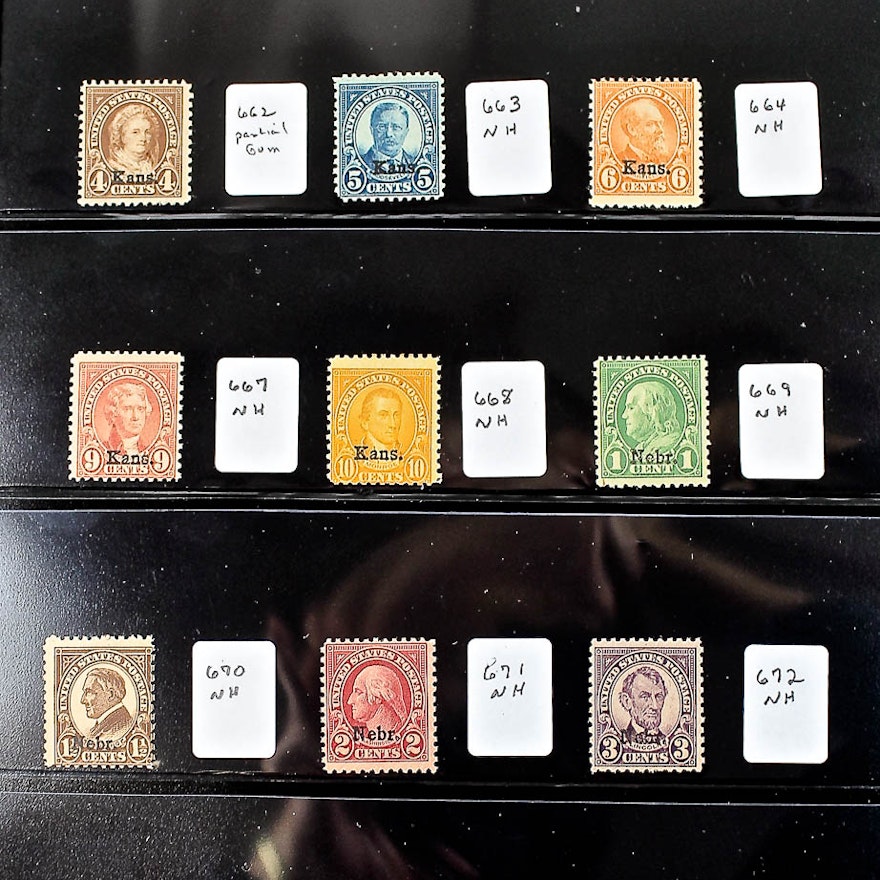 Group of U.S. Mint Postage Stamps