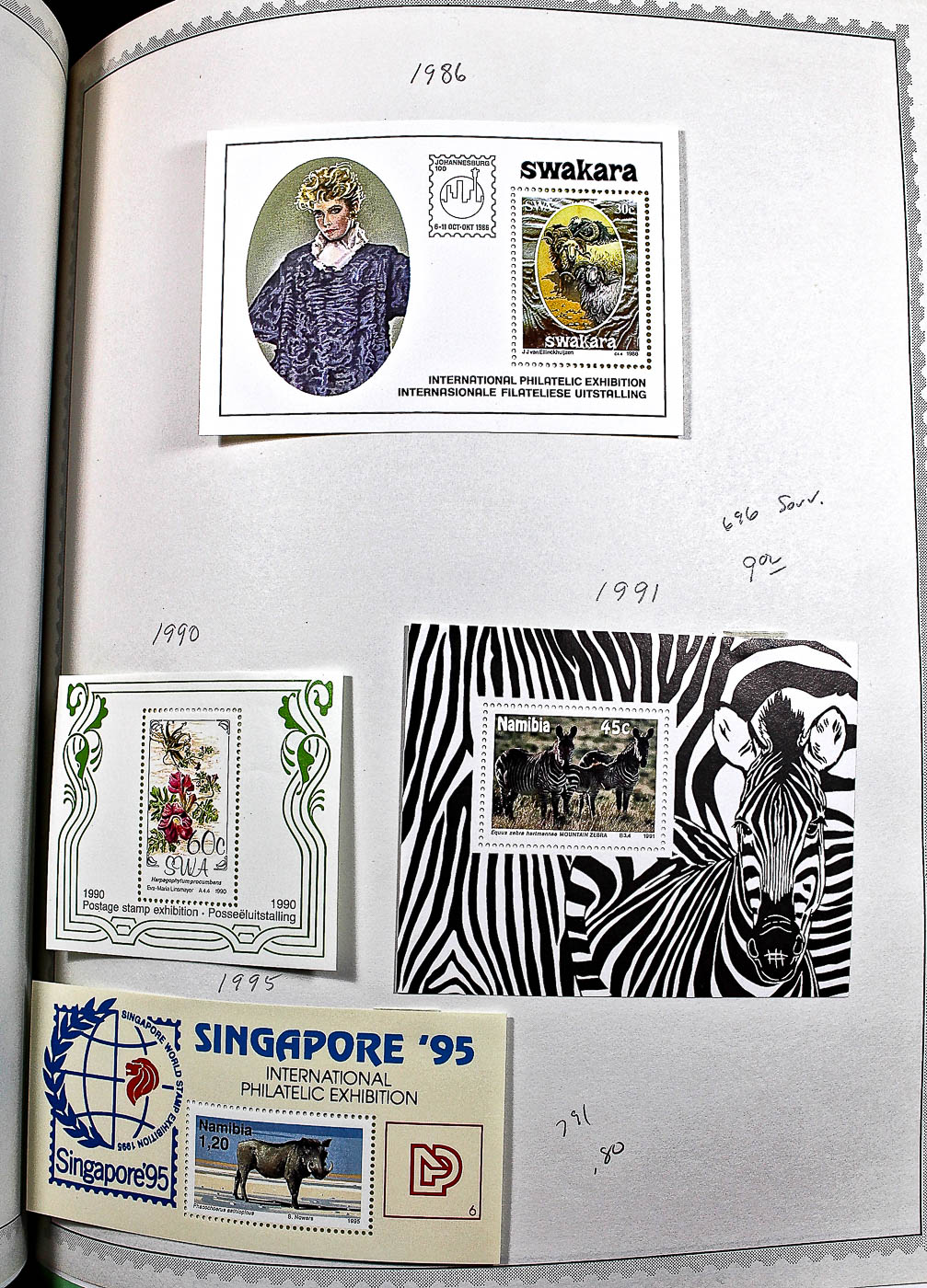 "The Supreme Global Stamp Album" Including Stamps