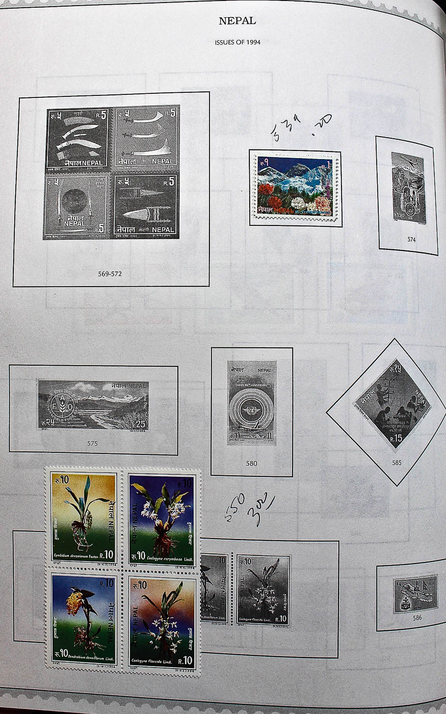 "The Supreme Global Stamp Album" Including Stamps