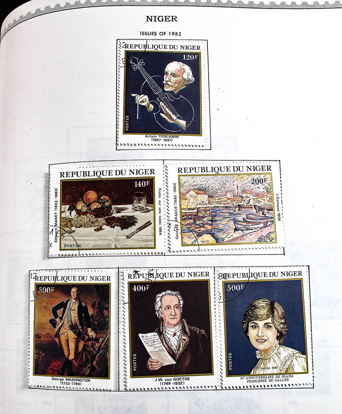 "The Supreme Global Stamp Album" Including Stamps