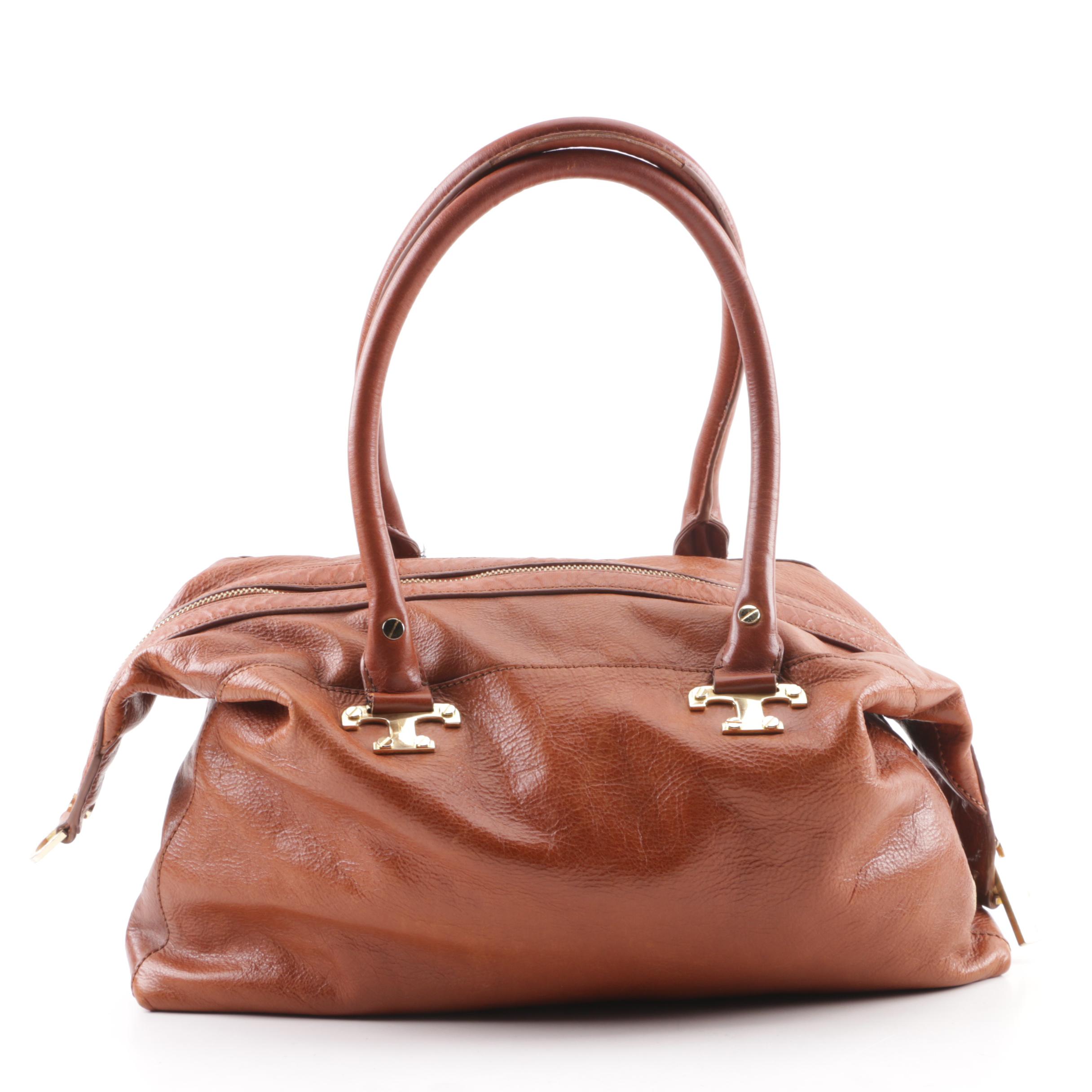 Tory Burch Brown Leather Shoulder Bag