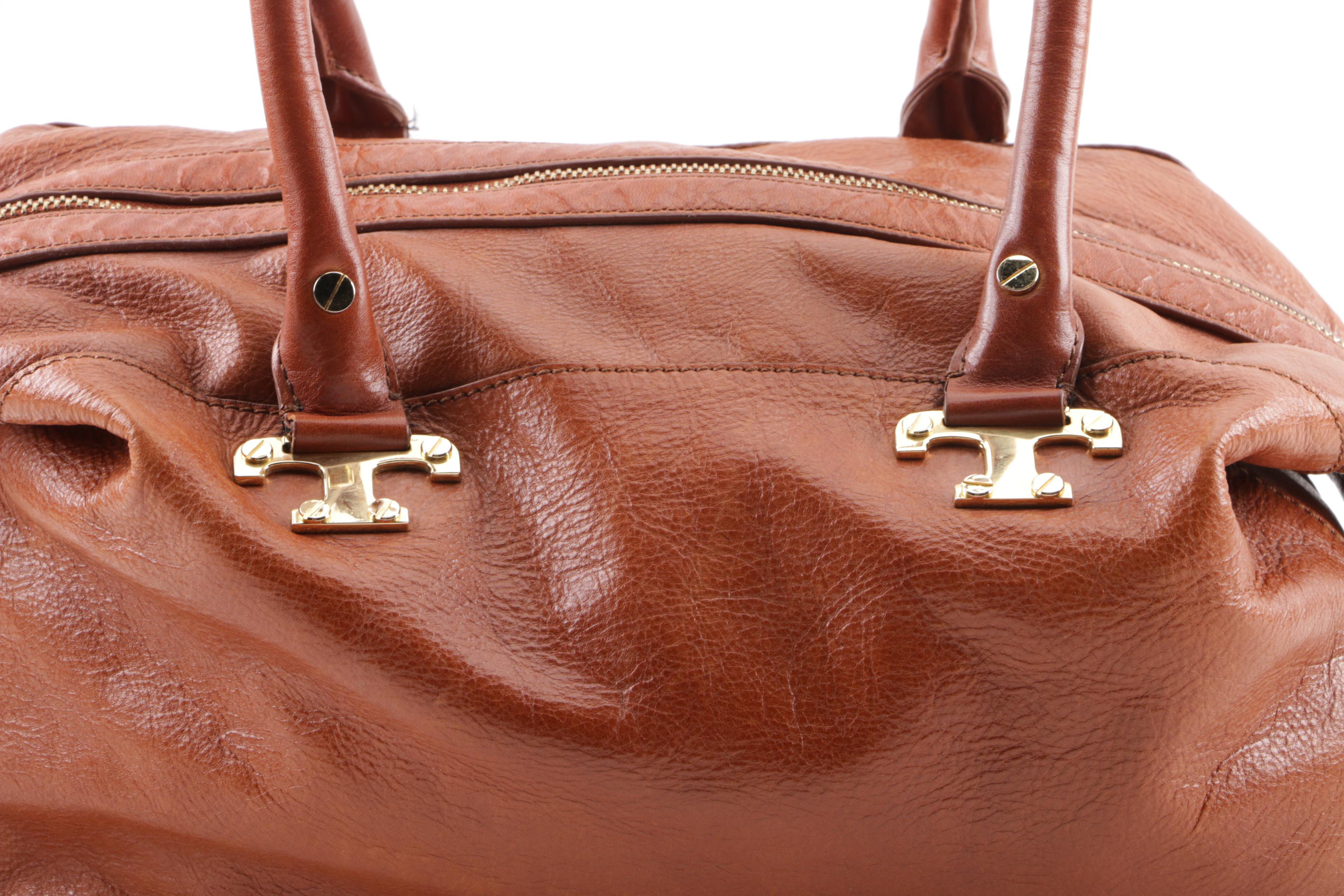 Tory Burch Brown Leather Shoulder Bag