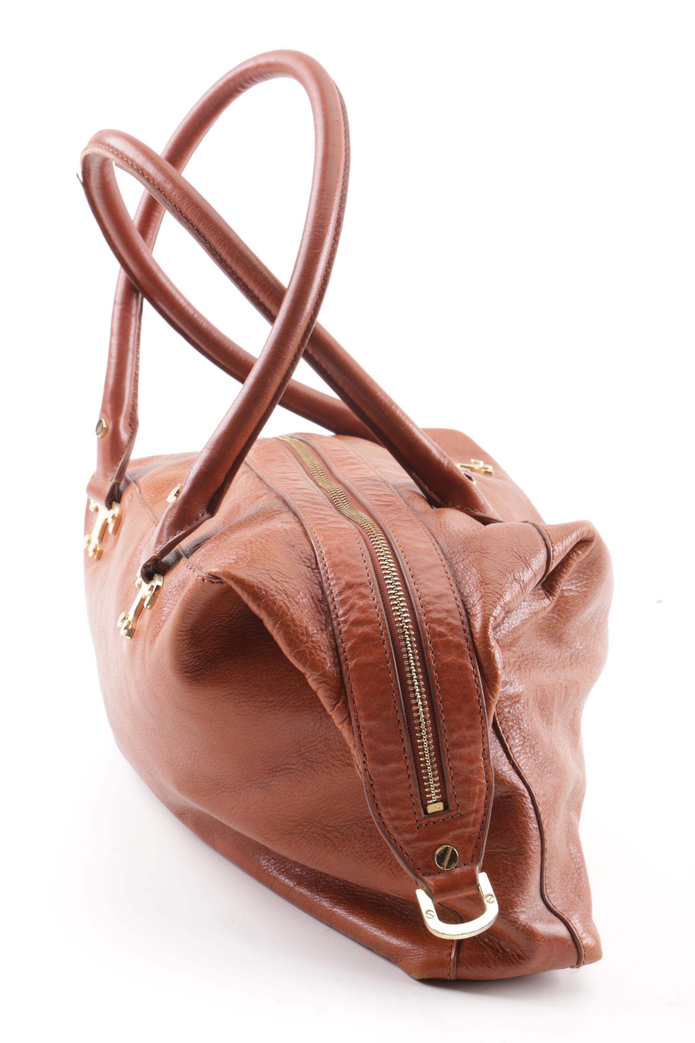 Tory Burch Brown Leather Shoulder Bag