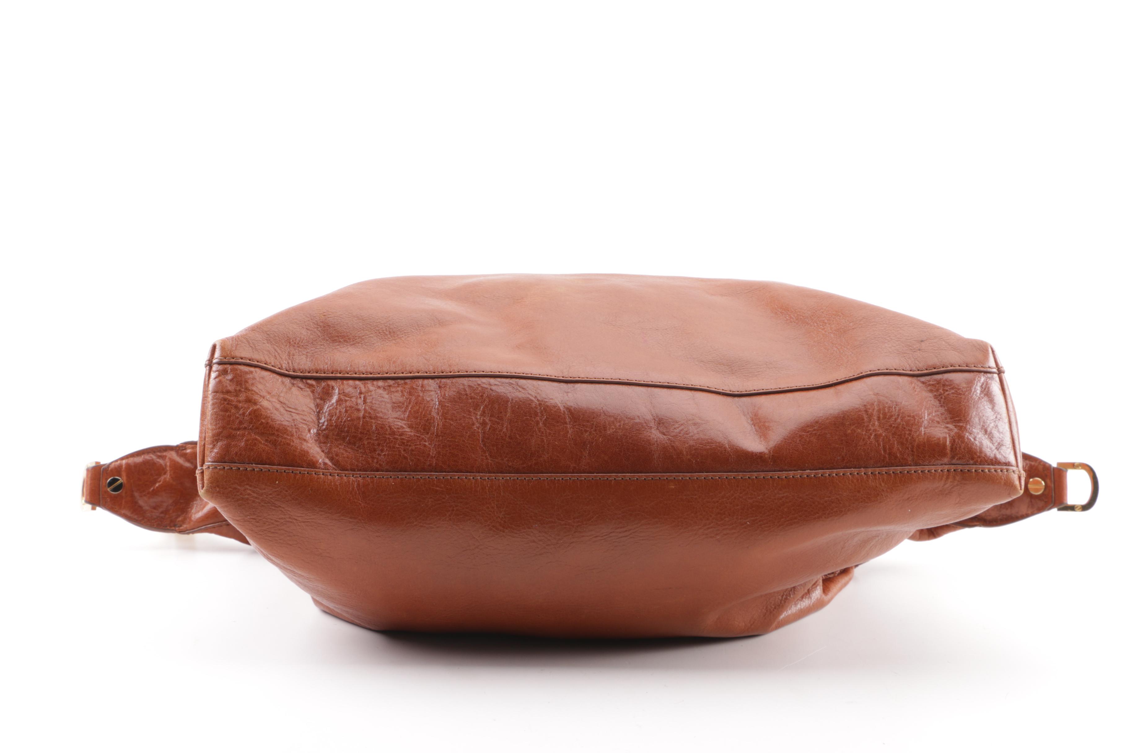 Tory Burch Brown Leather Shoulder Bag