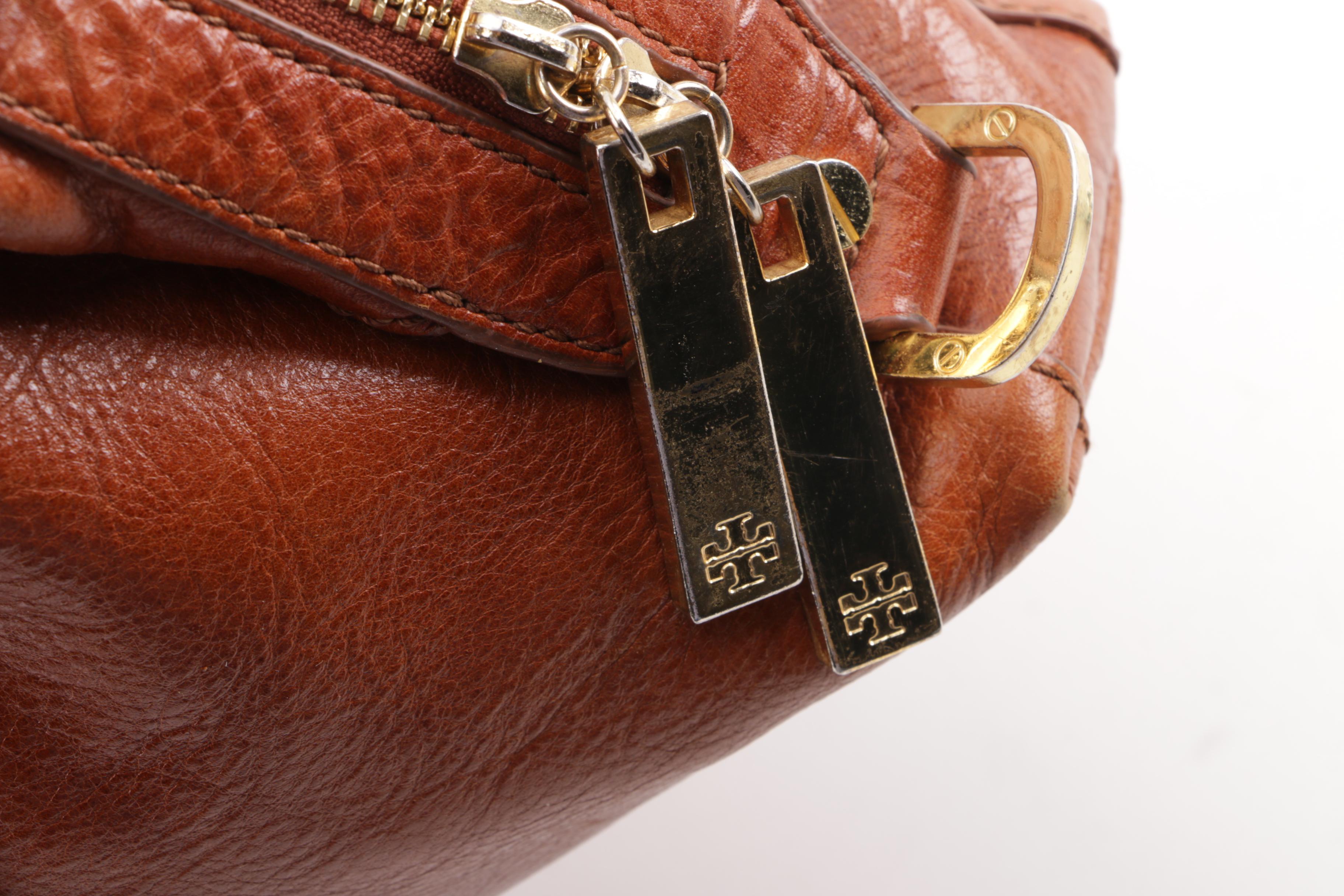 Tory Burch Brown Leather Shoulder Bag