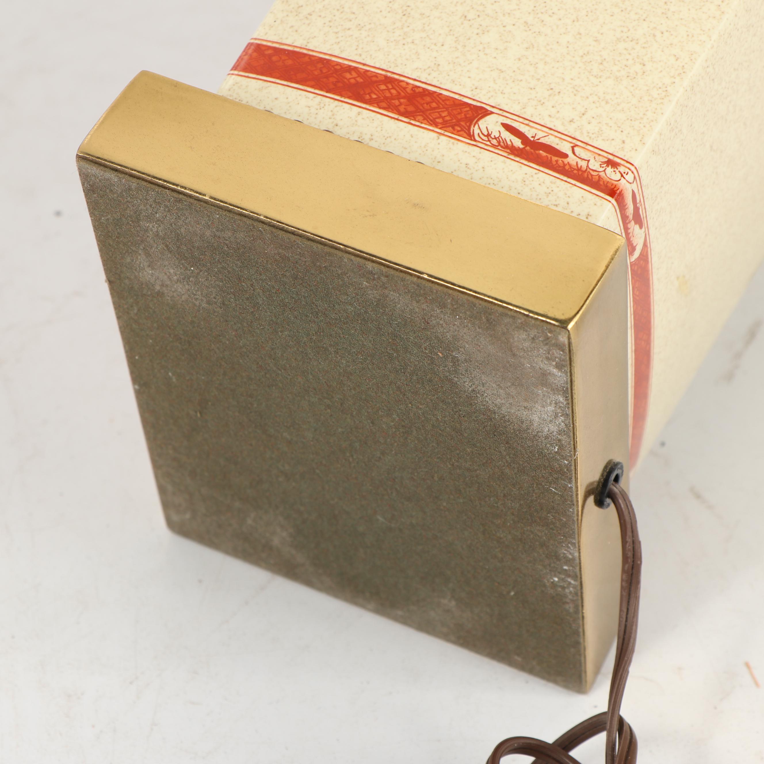 Contemporary Chinoiserie Ceramic Lamp