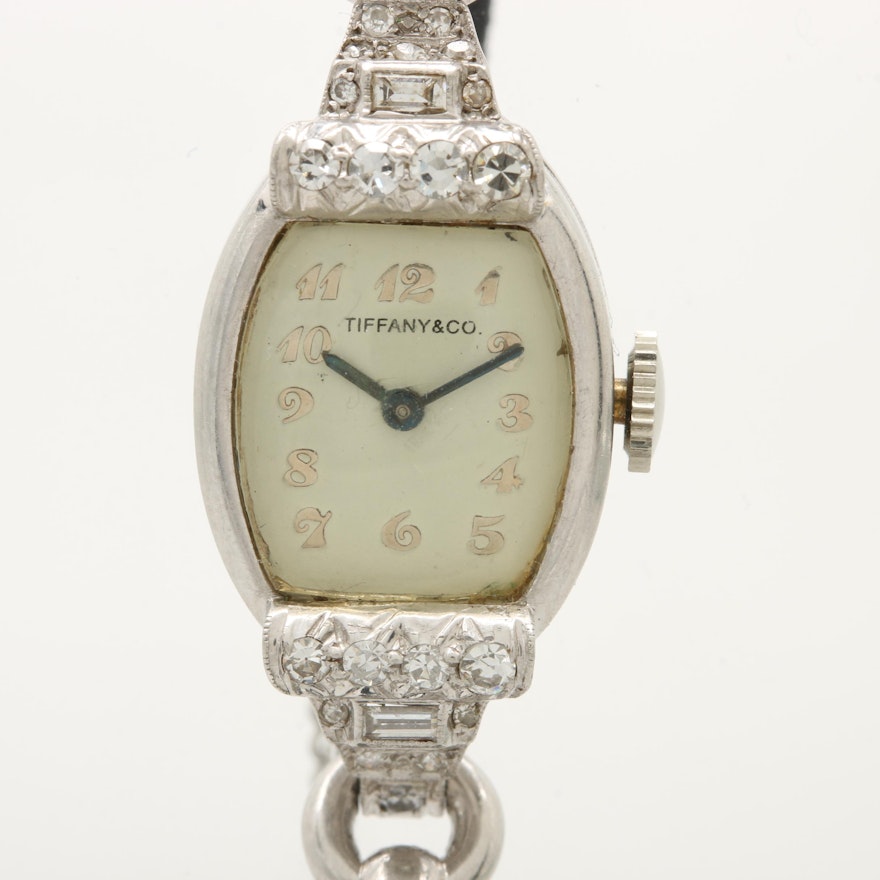 Tiffany & Co. Platinum Diamond Wristwatch