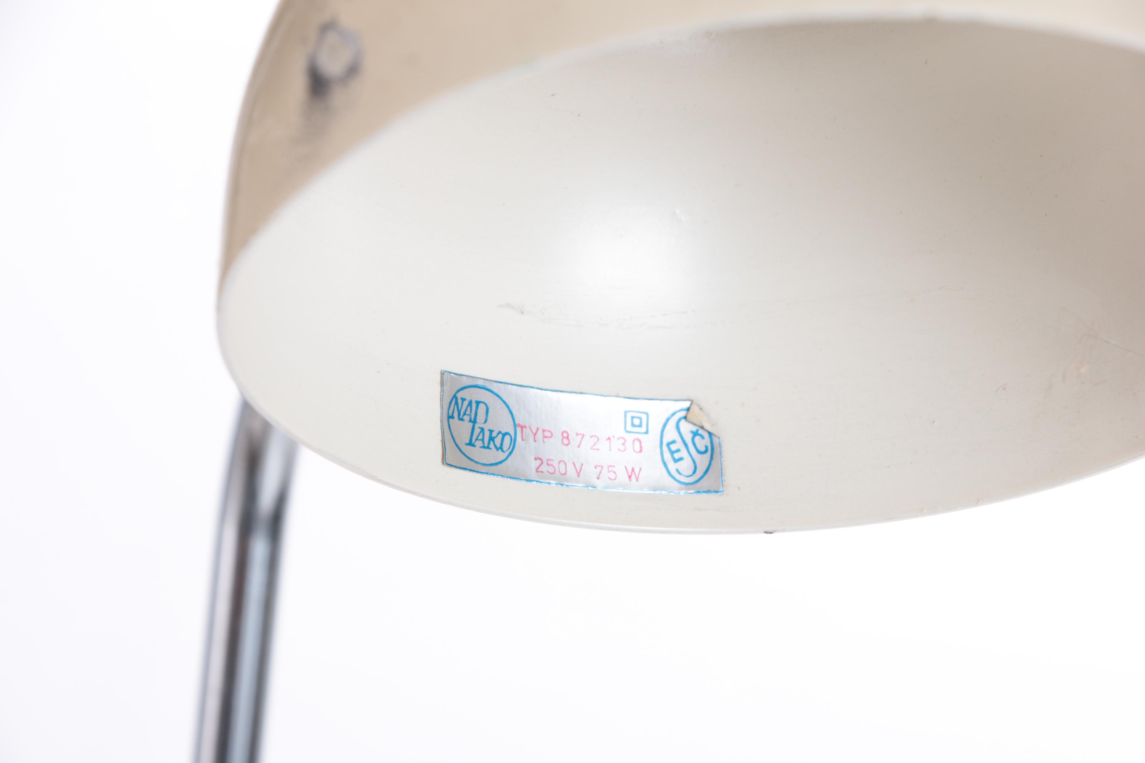 1960s Vintage Josef Hůrka for Napako Two-Arm Floor Task Lamp