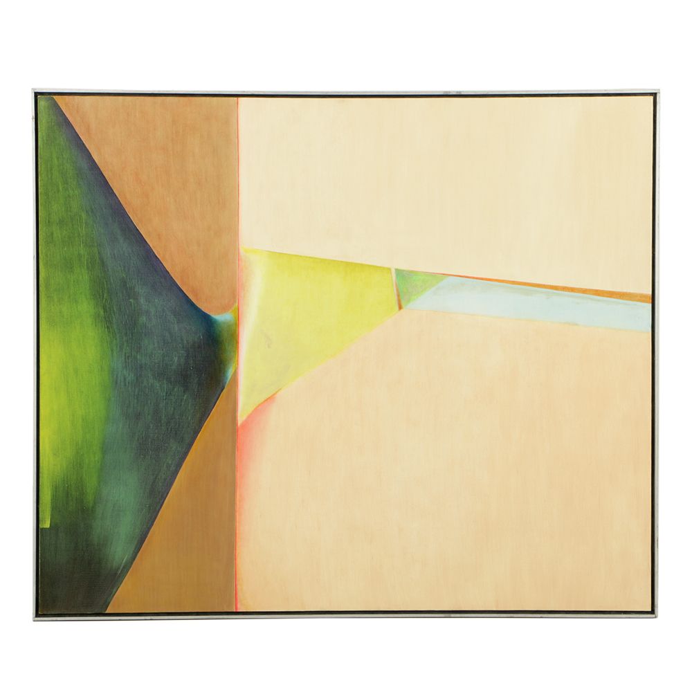 Beth Hertz 1974 Monumental Oil Painting "Crease"