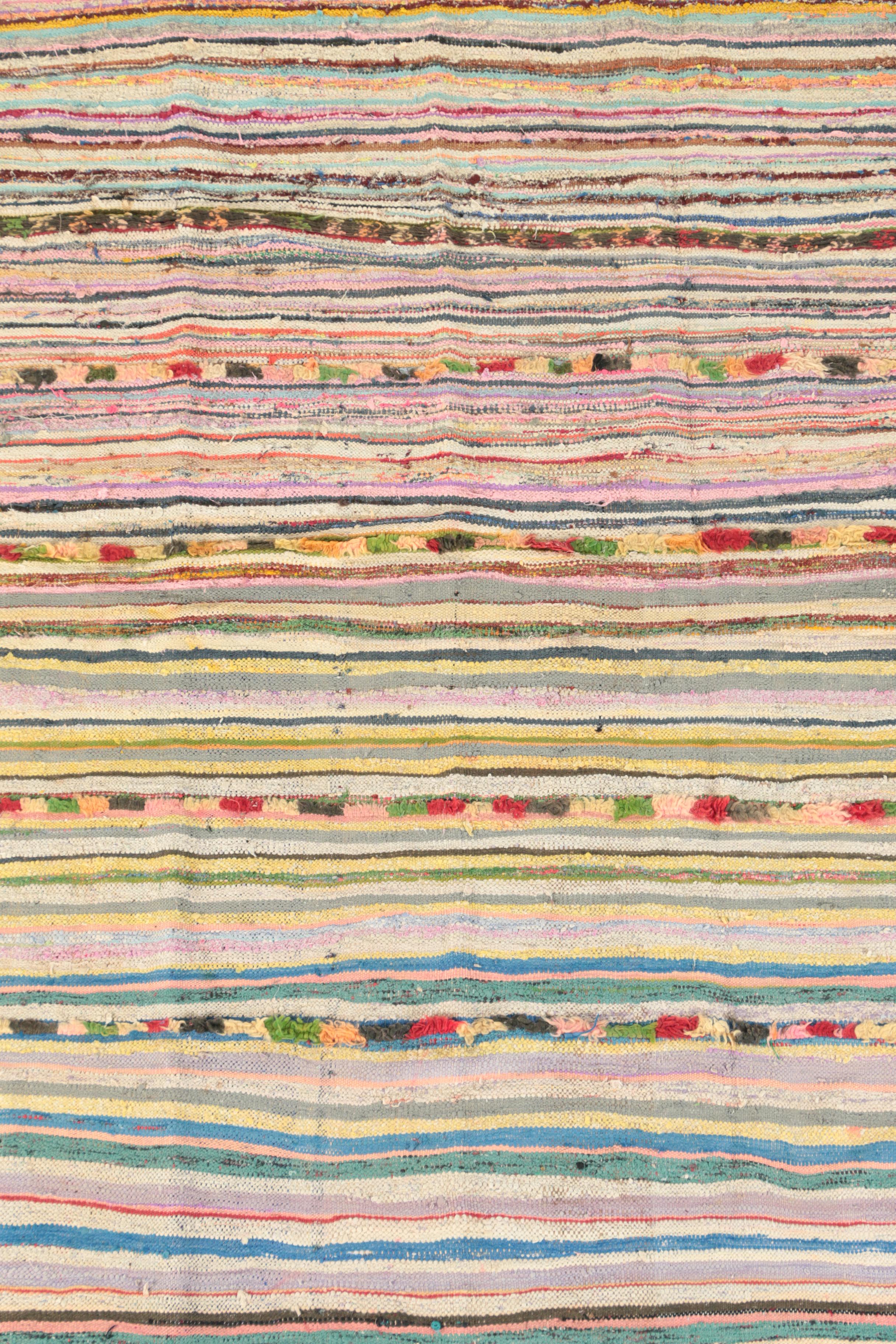 Handwoven Moroccan Boucherouite Rag Rug