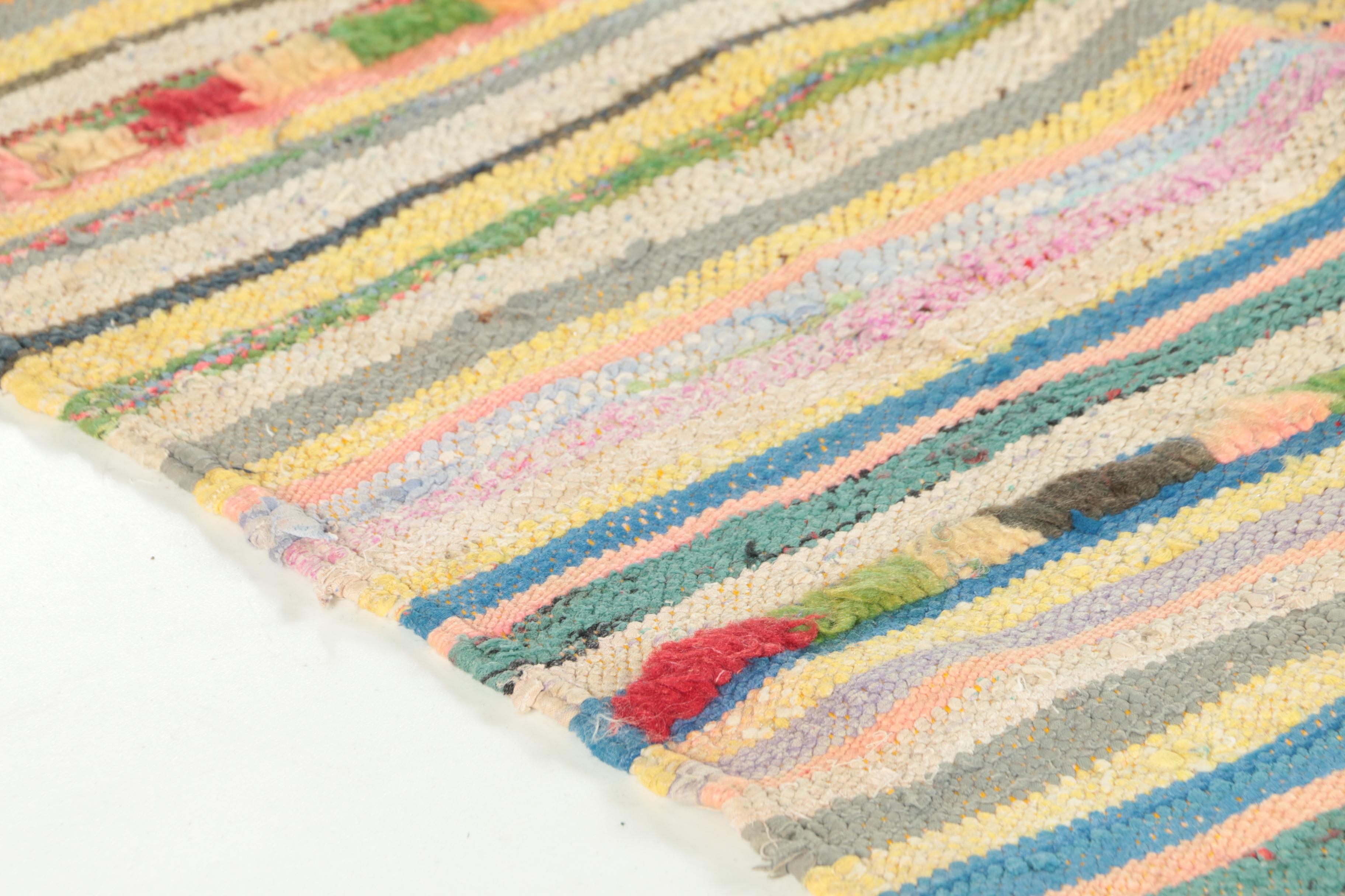 Handwoven Moroccan Boucherouite Rag Rug