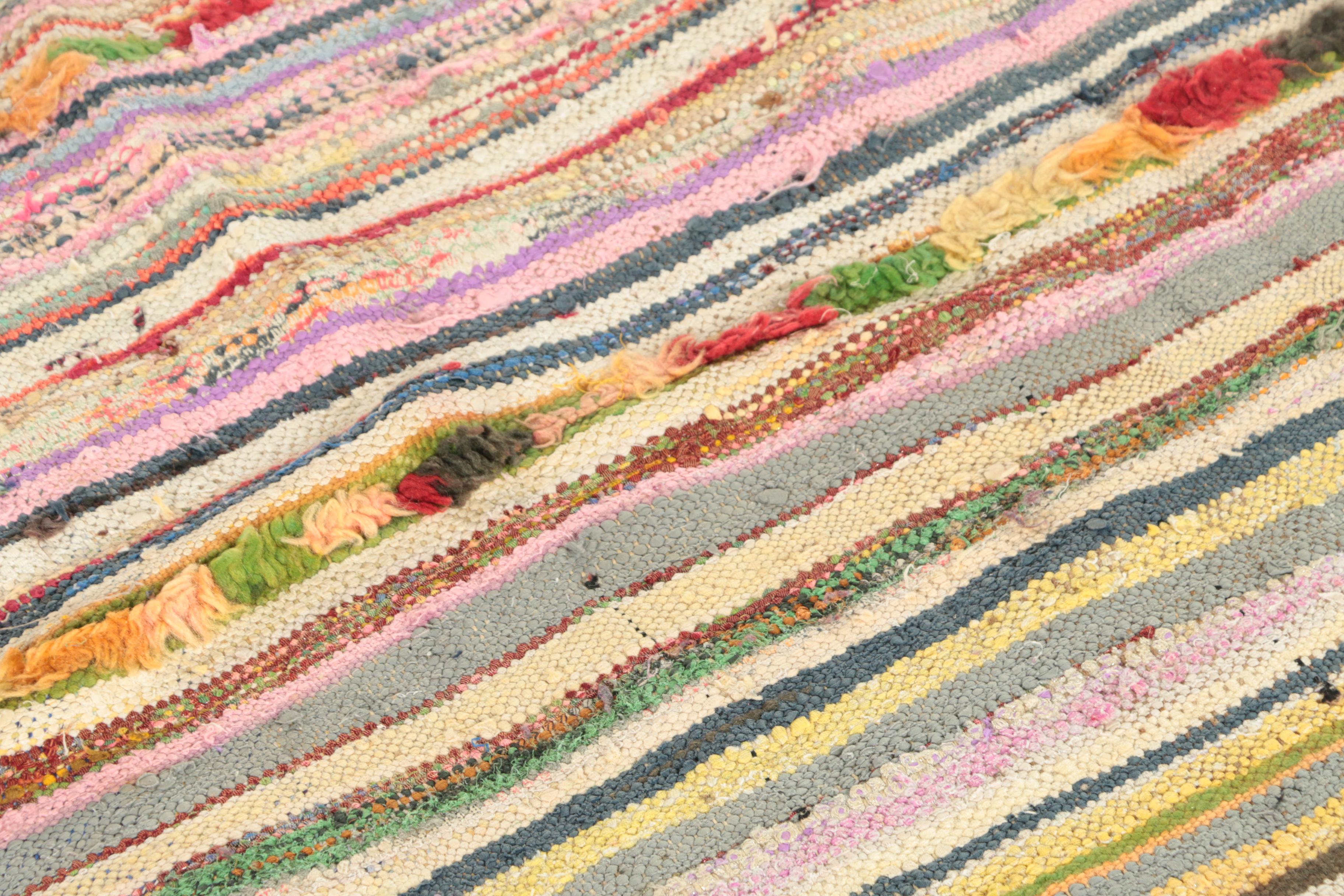 Handwoven Moroccan Boucherouite Rag Rug