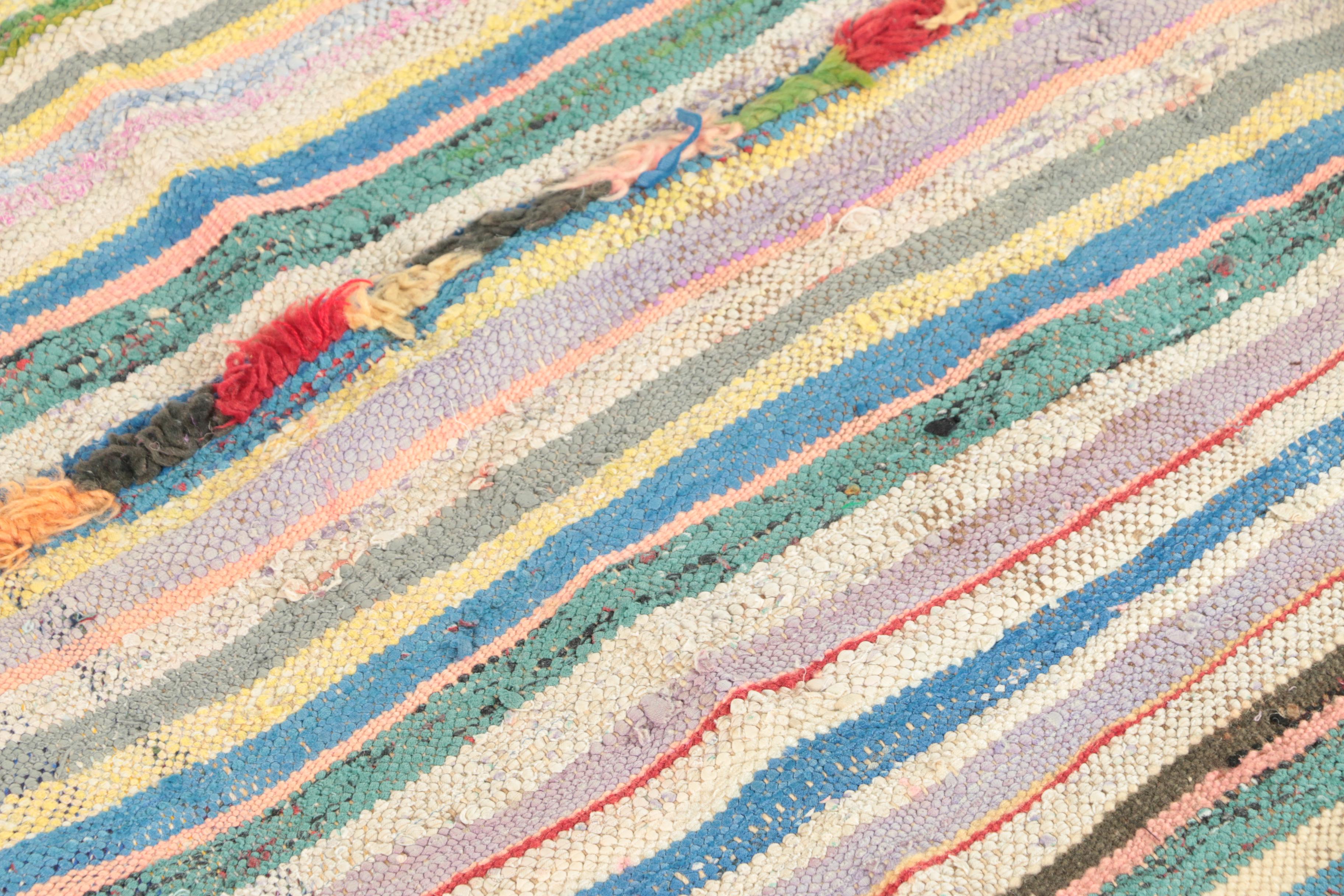 Handwoven Moroccan Boucherouite Rag Rug