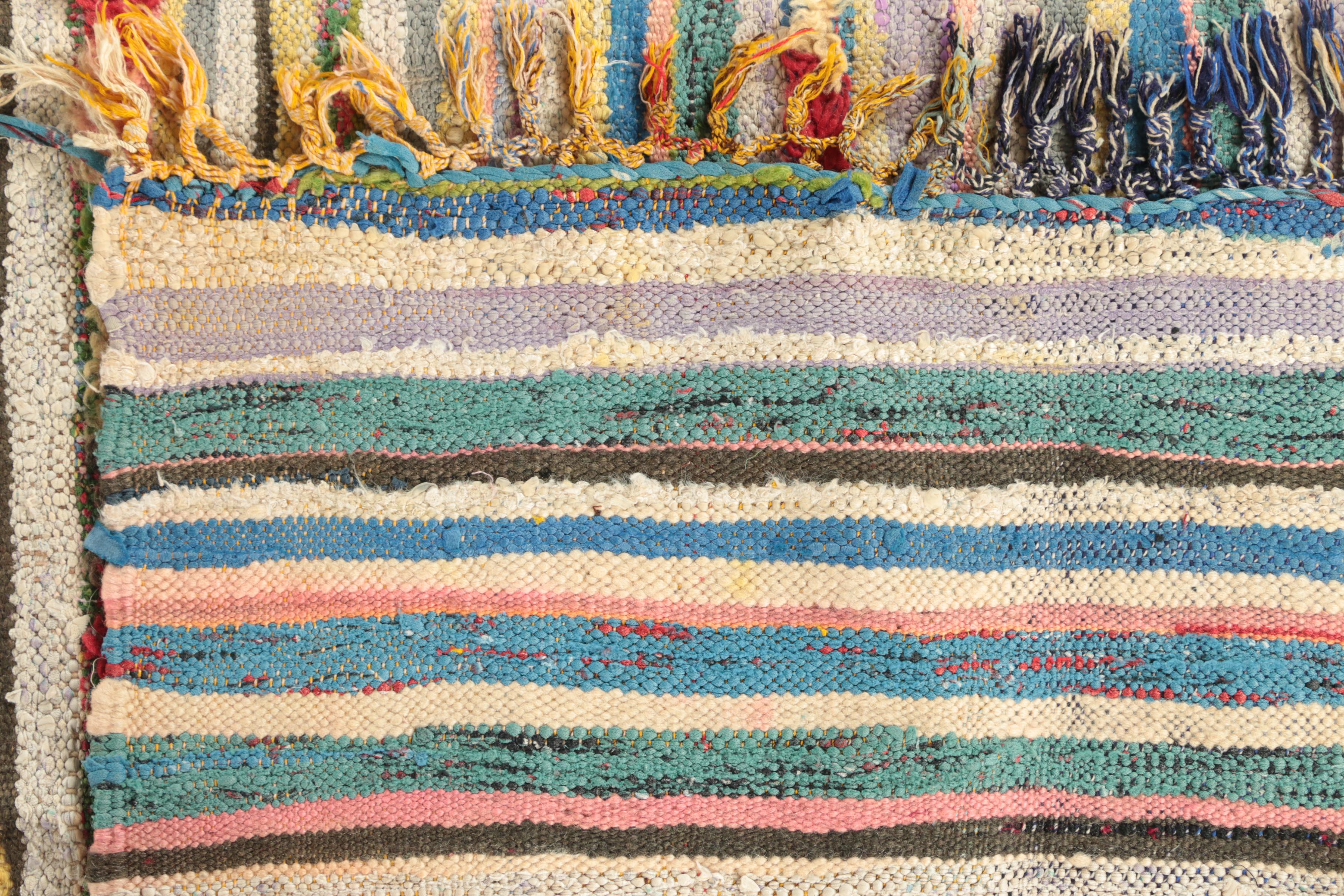 Handwoven Moroccan Boucherouite Rag Rug