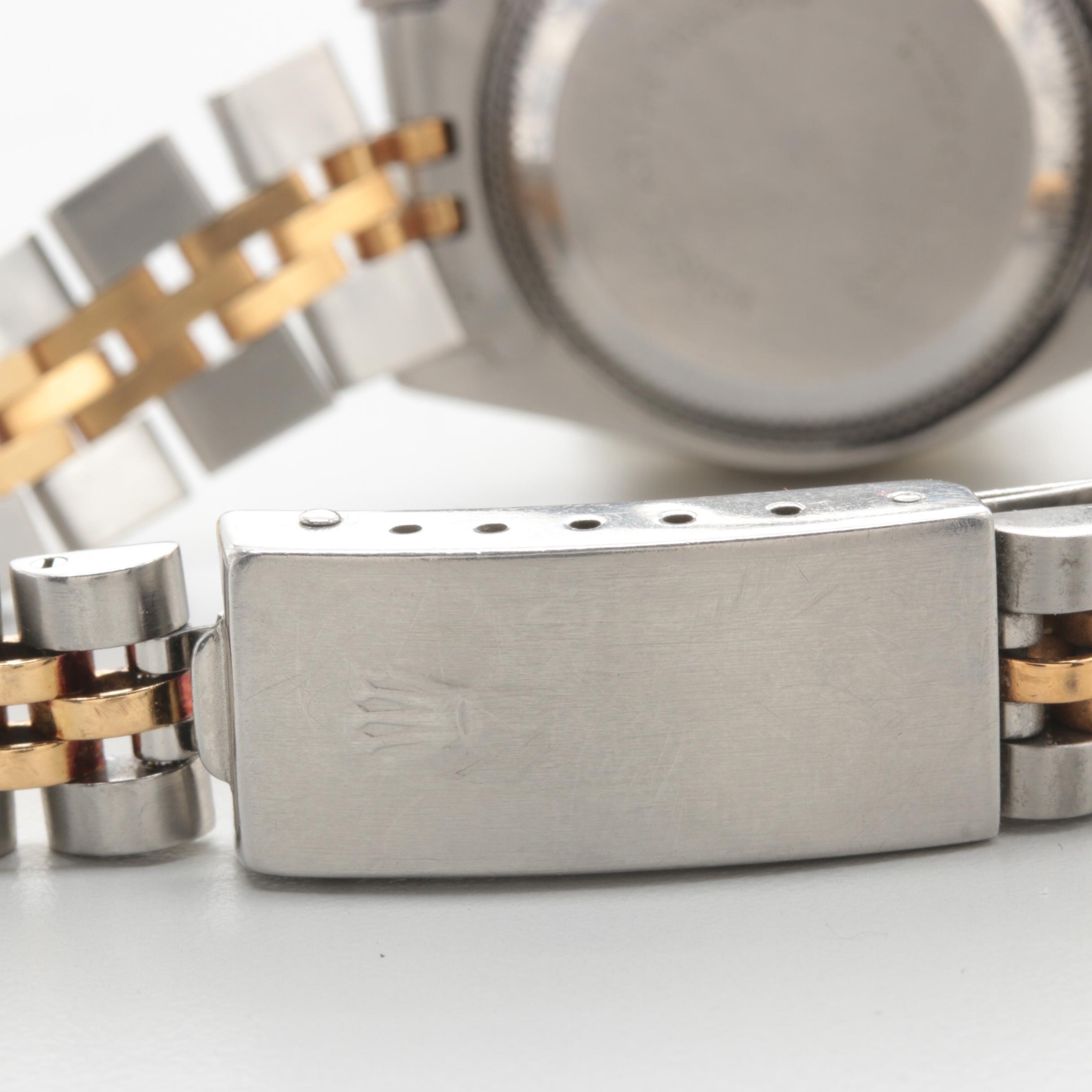 Circa 1987 Rolex Stainless Steel and 18K Yellow Gold 0.96 CTW Diamond Watch