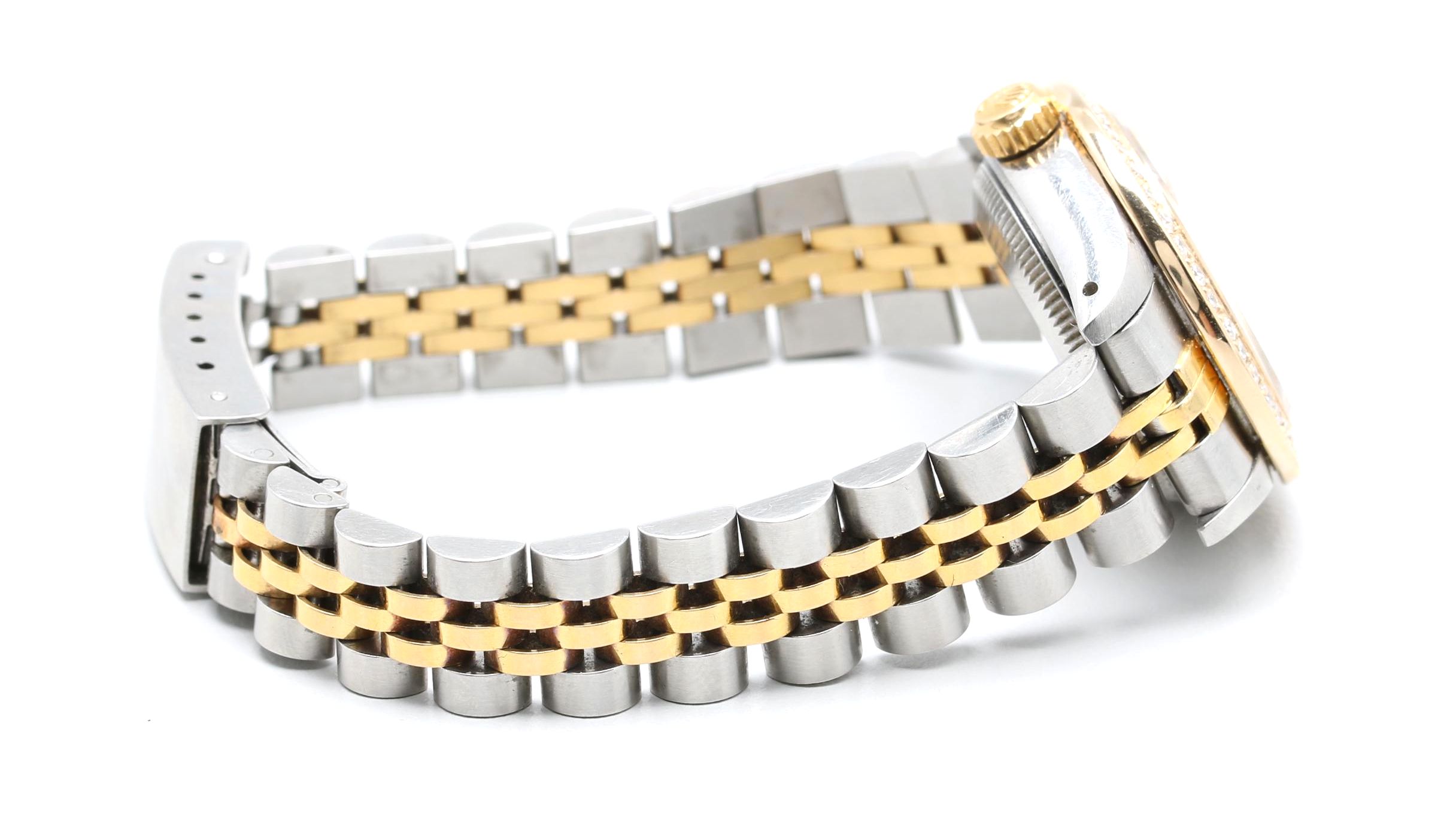 Rolex Datejust Stainless Steel and 18K Yellow Gold Diamond Watch