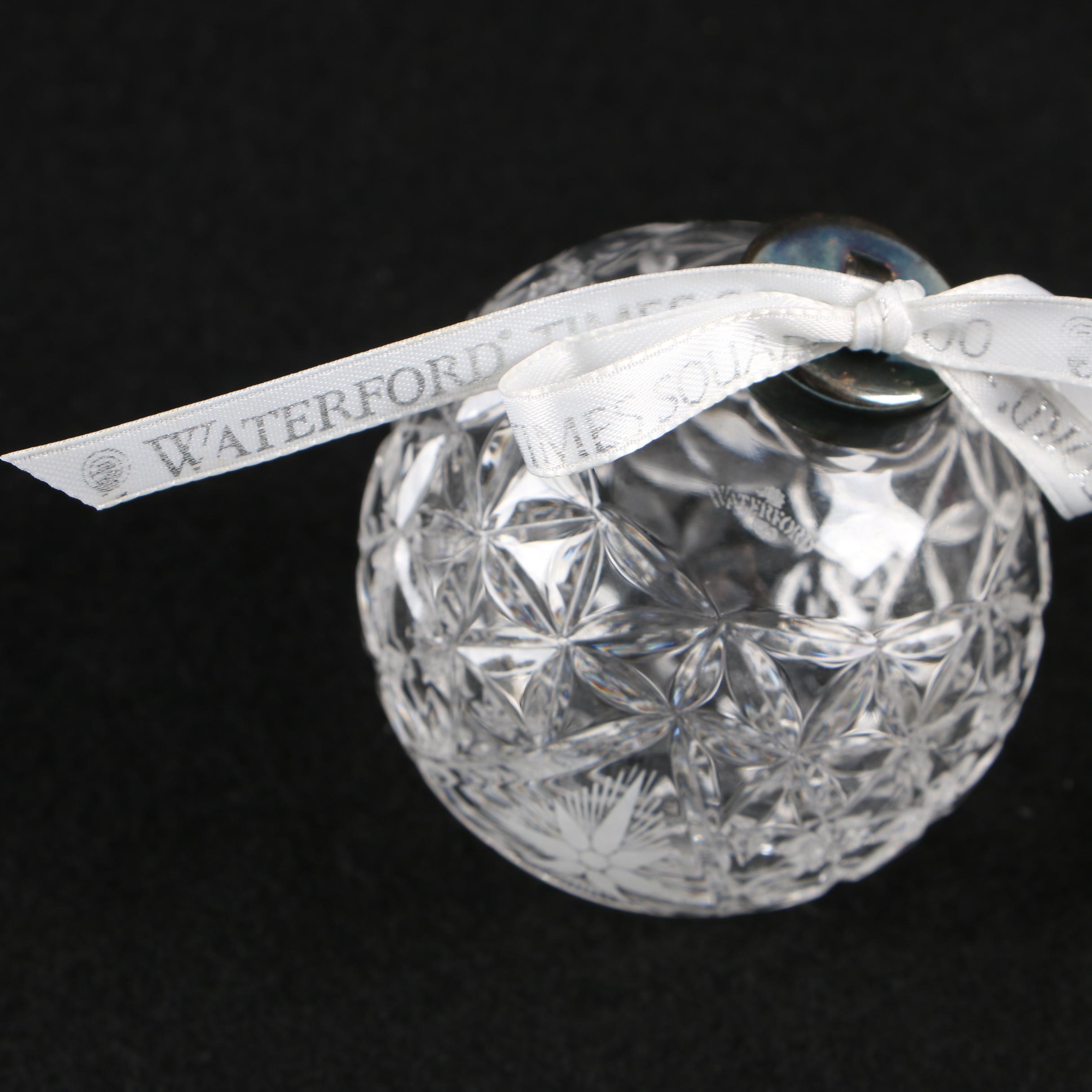 Waterford Crystal Clock and "Times Square Collection" Ornament
