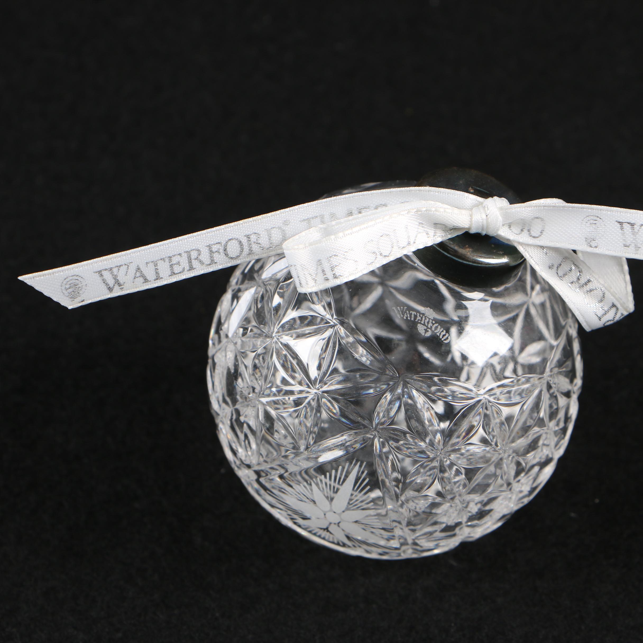 Waterford Crystal Clock and "Times Square Collection" Ornament