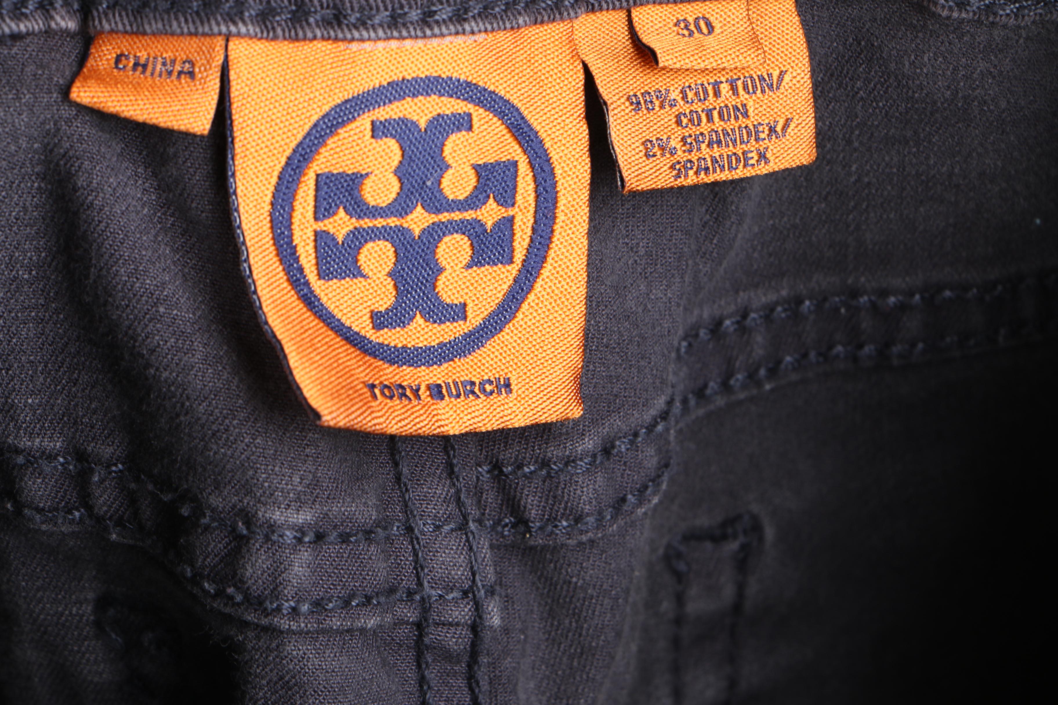 Women's Tory Burch Black Cotton Blend Shirt and Cropped Jeans