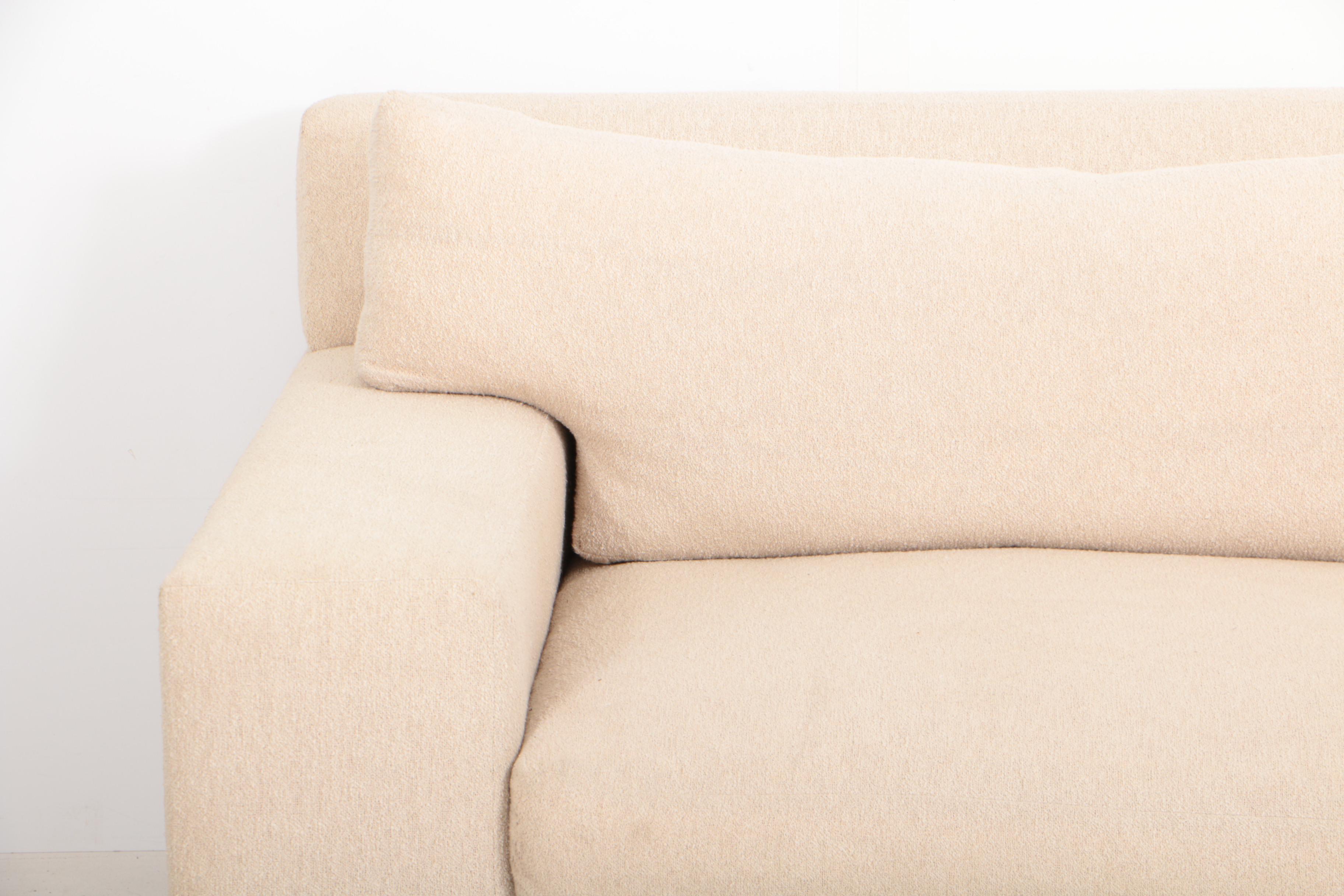 Custom Bouclé Upholstered Sofa by Sherwood Studios