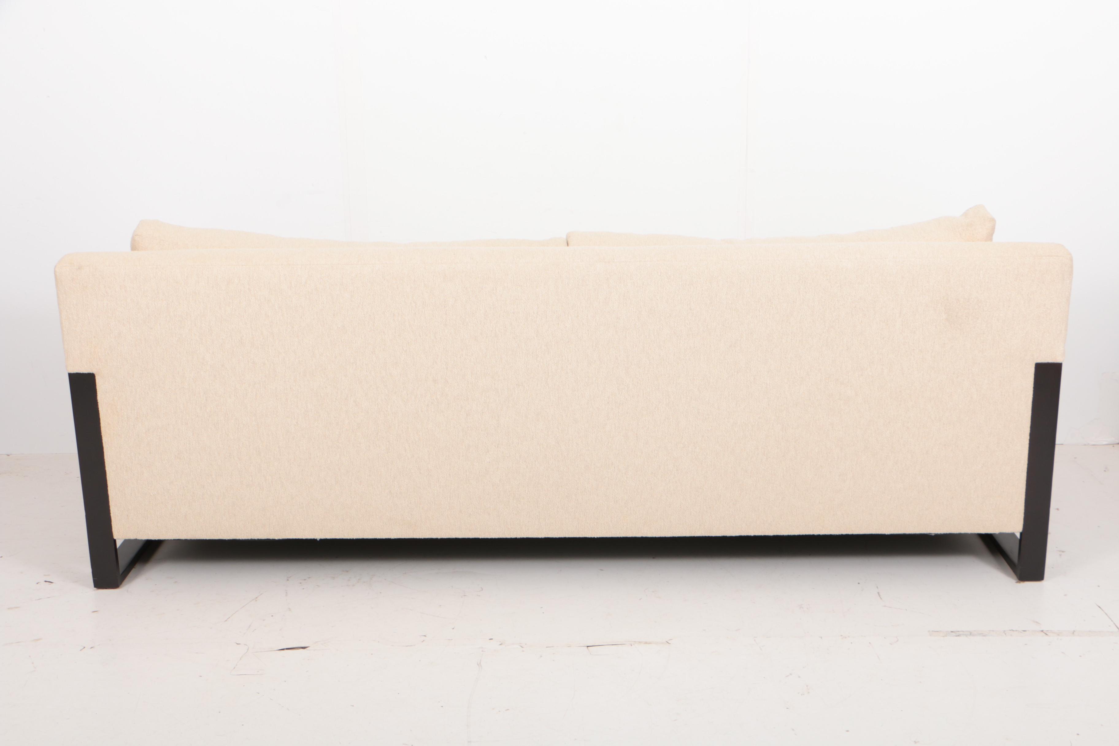 Custom Bouclé Upholstered Sofa by Sherwood Studios