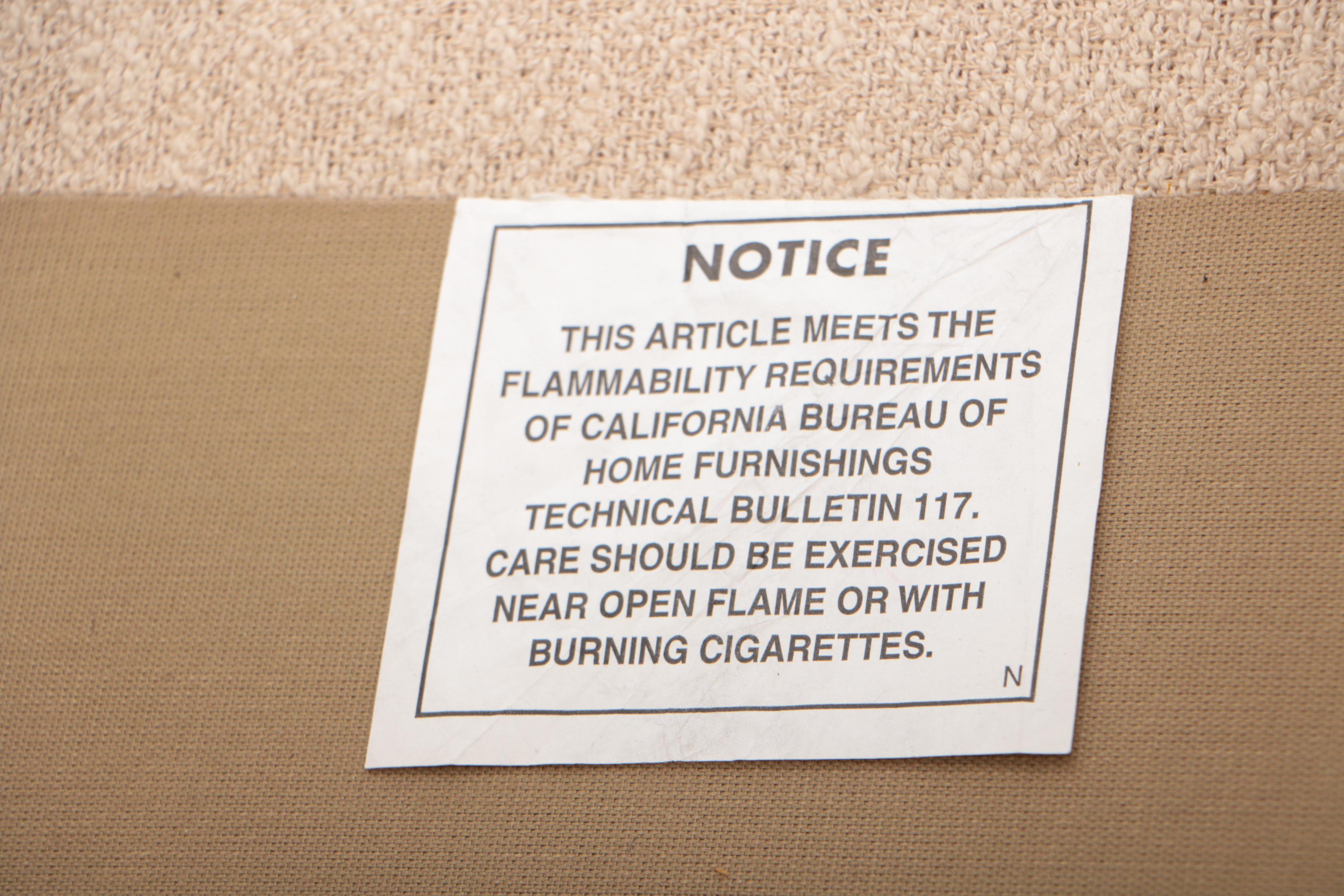 Custom Bouclé Upholstered Sofa by Sherwood Studios