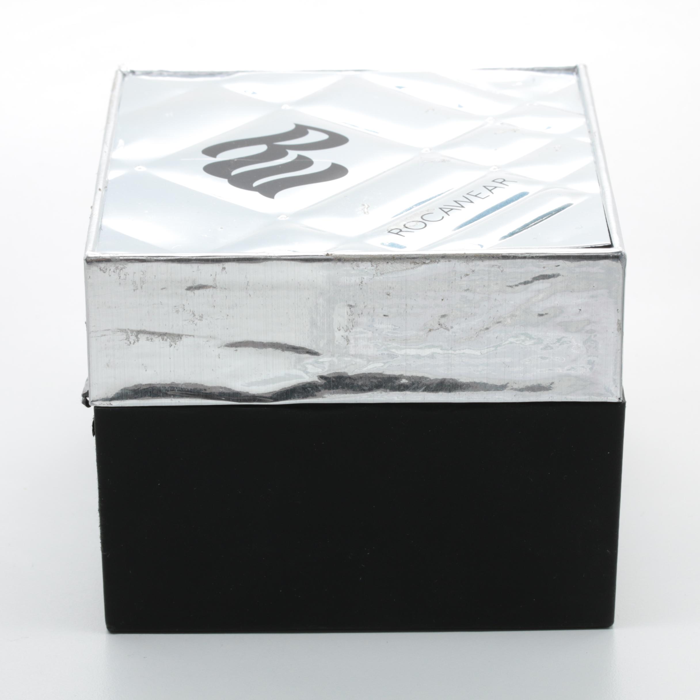 Rocawear Gold Tone Stainless Steel Watch with Tachymeter