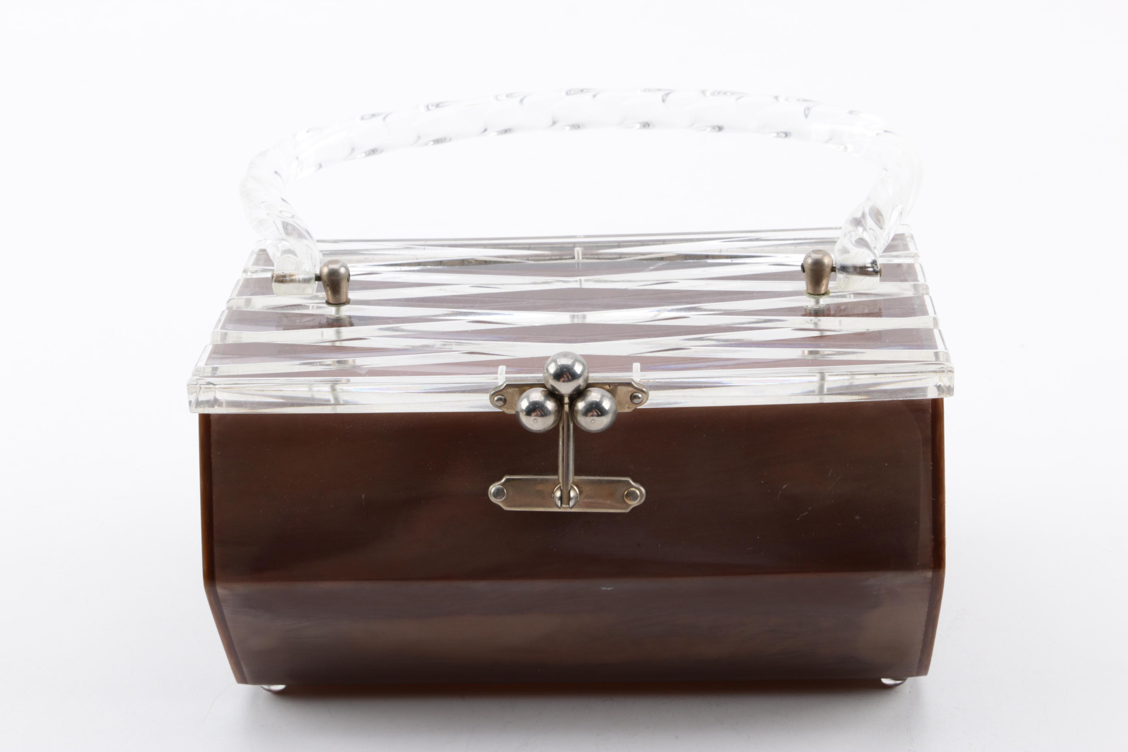 Vintage Acrylic and Annie Laurie Box Purses