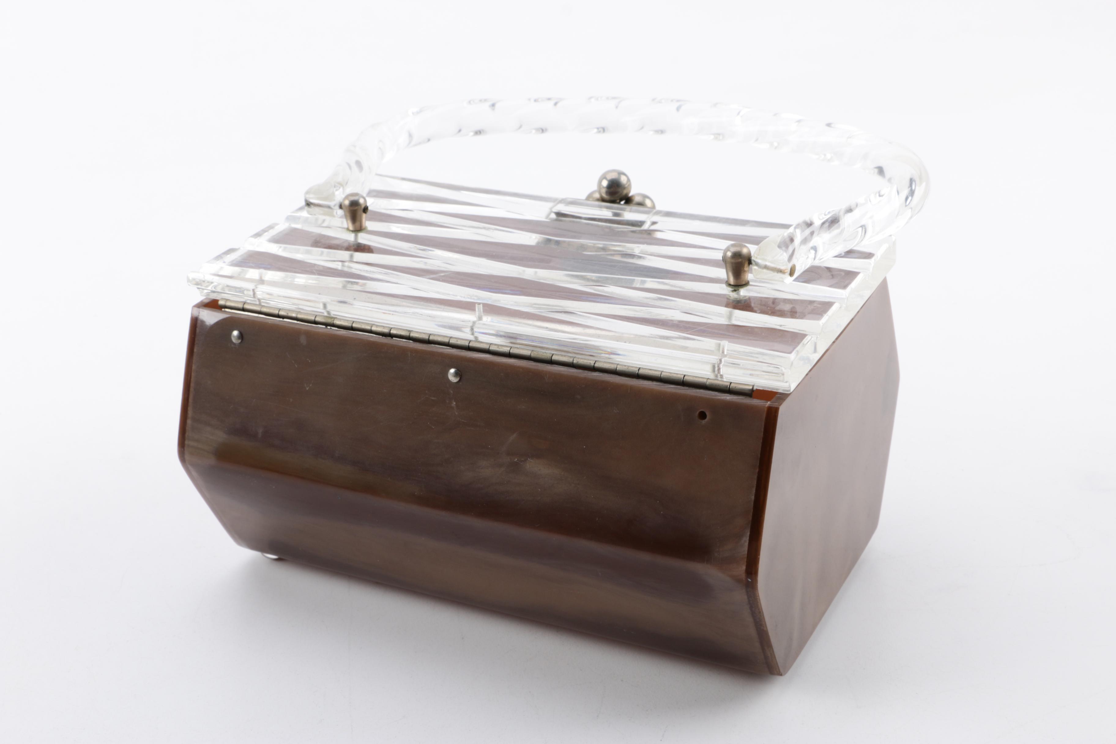 Vintage Acrylic and Annie Laurie Box Purses