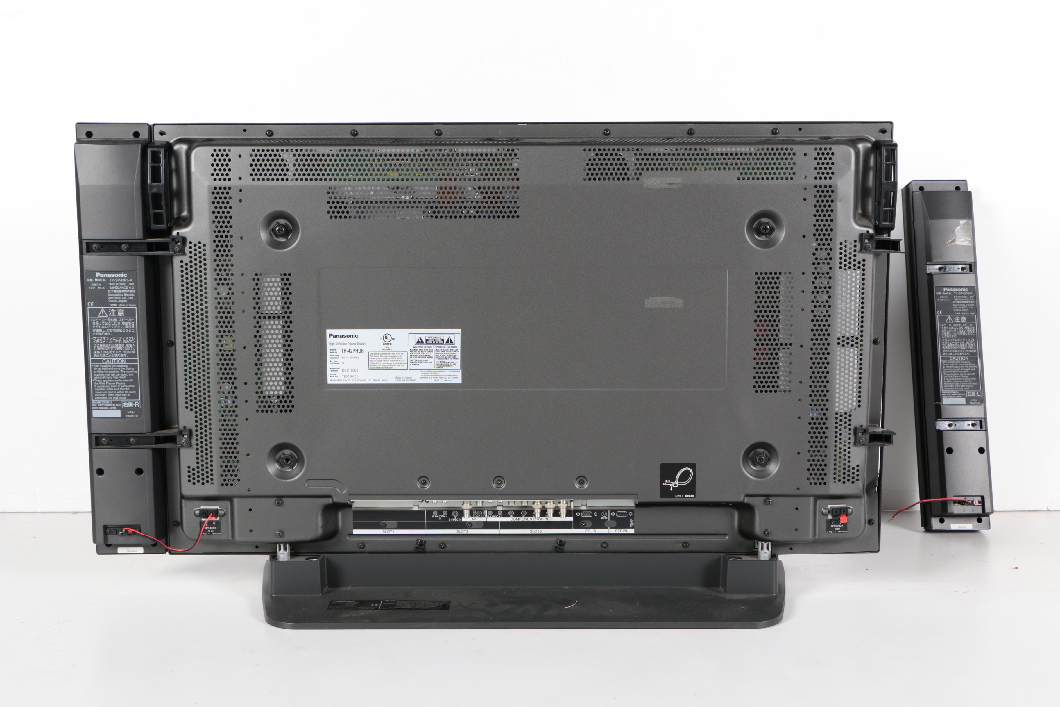 Panasonic 42" Plasma Screen Television with Speakers