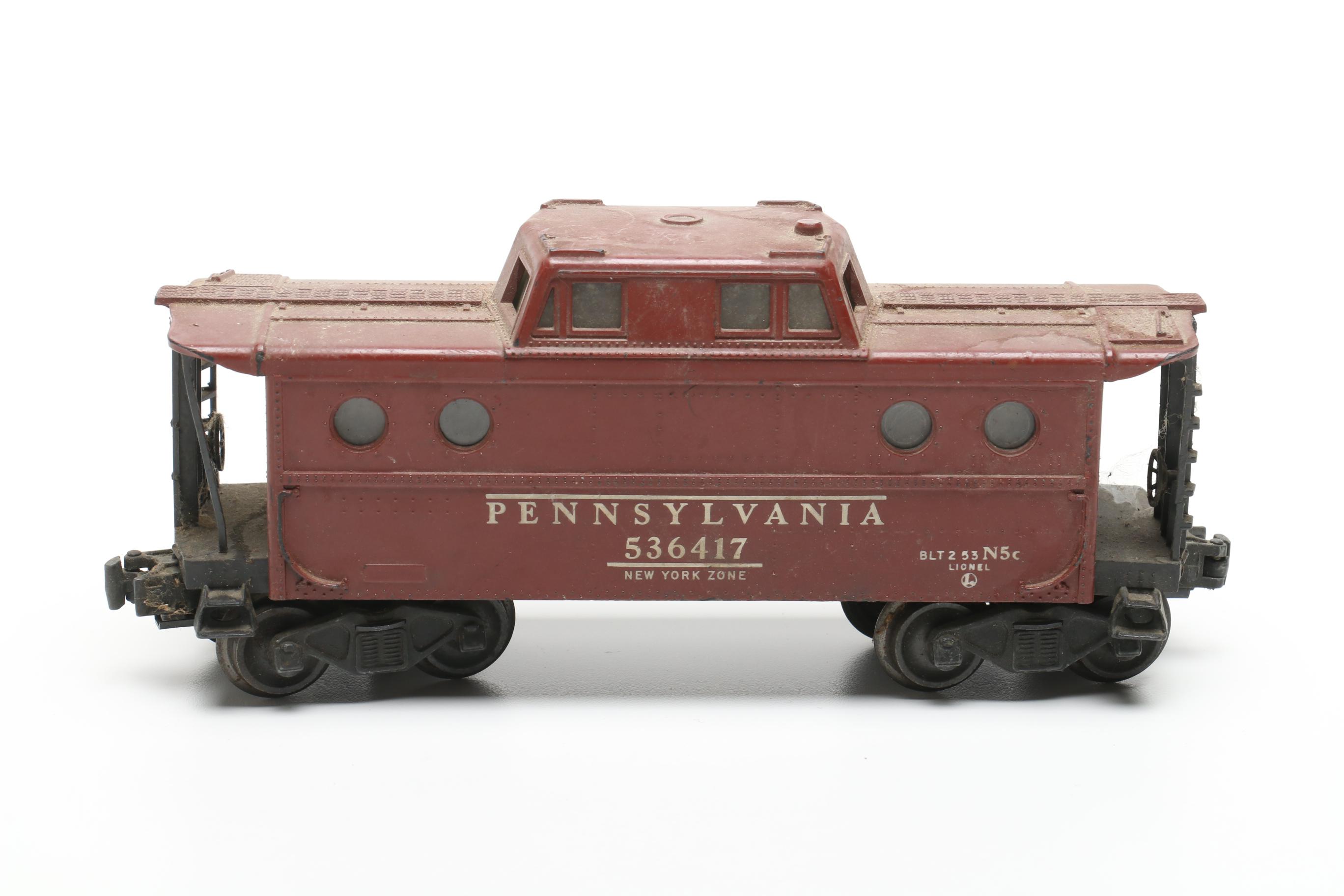 Model Trains Including Lionel Lines "Sunoco" Tank Car, Refrigerator Car and More