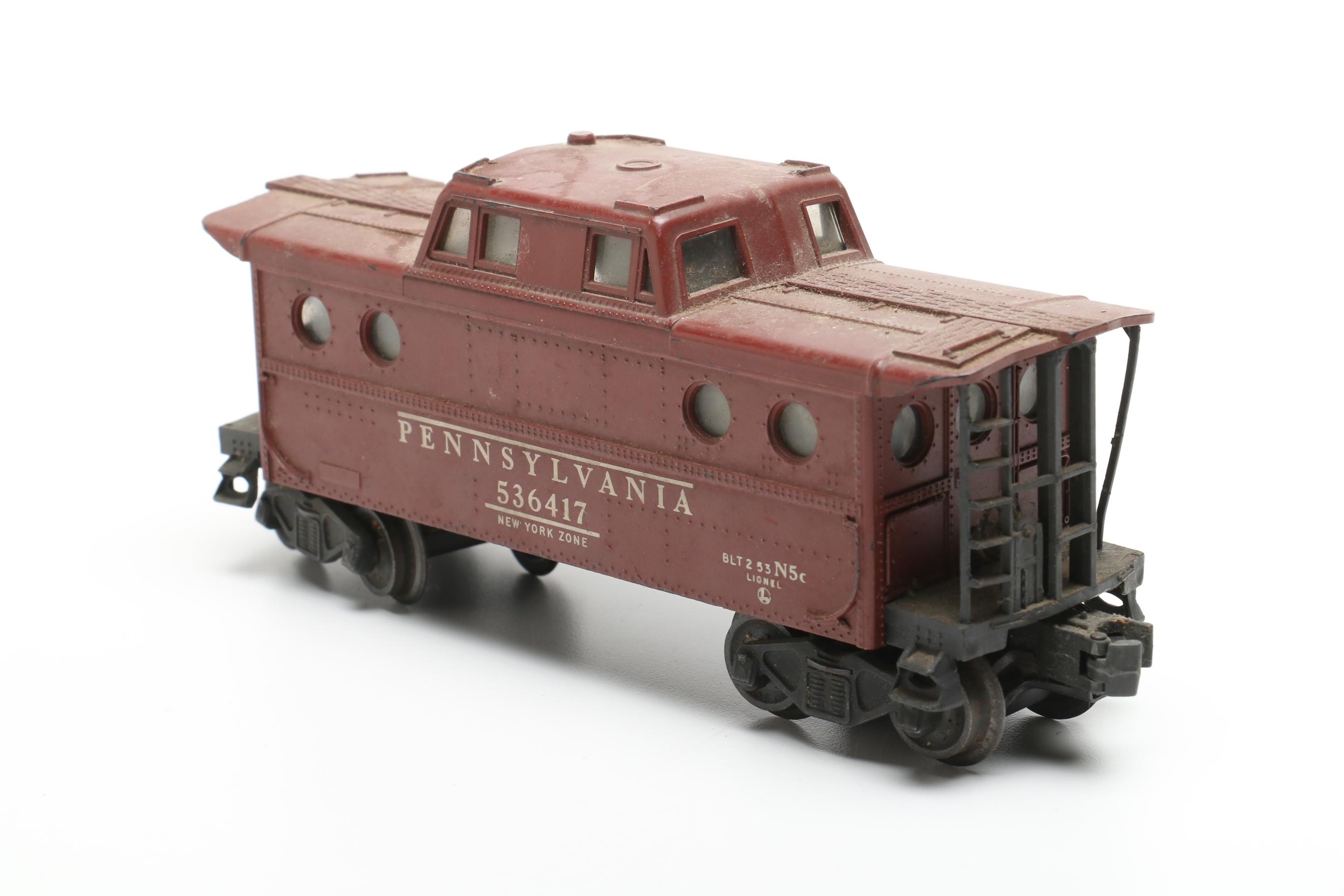 Model Trains Including Lionel Lines "Sunoco" Tank Car, Refrigerator Car and More