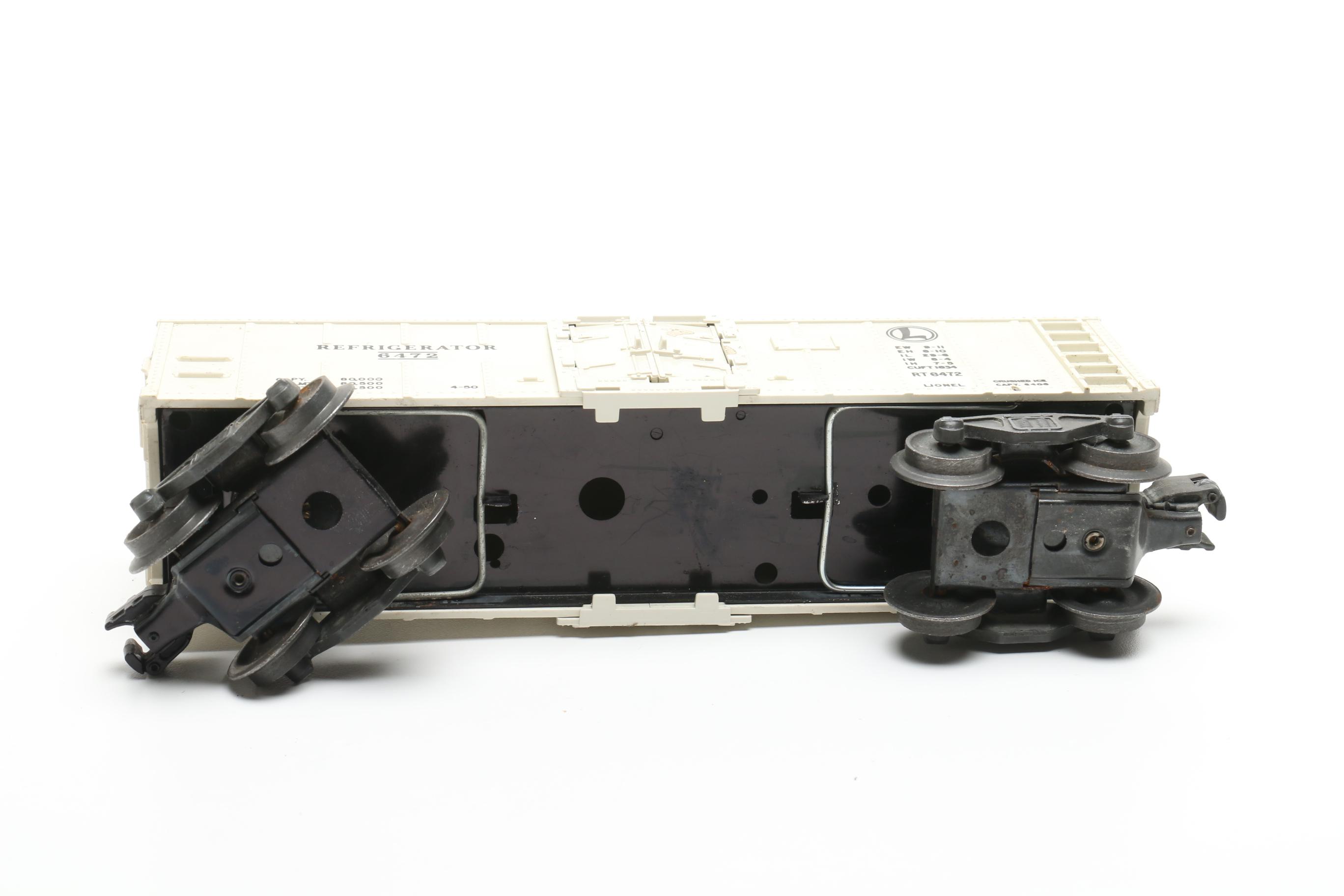 Model Trains Including Lionel Lines "Sunoco" Tank Car, Refrigerator Car and More