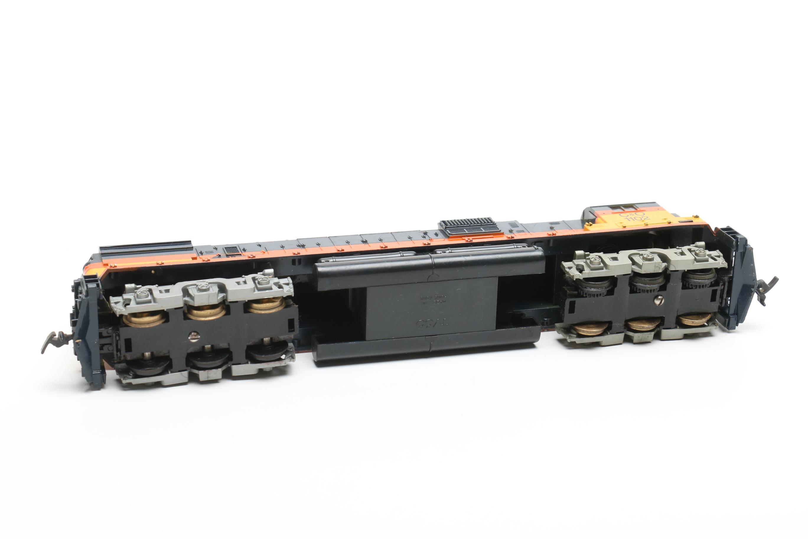 Tyco Brand HO Gauge Locomotives and Box Cars