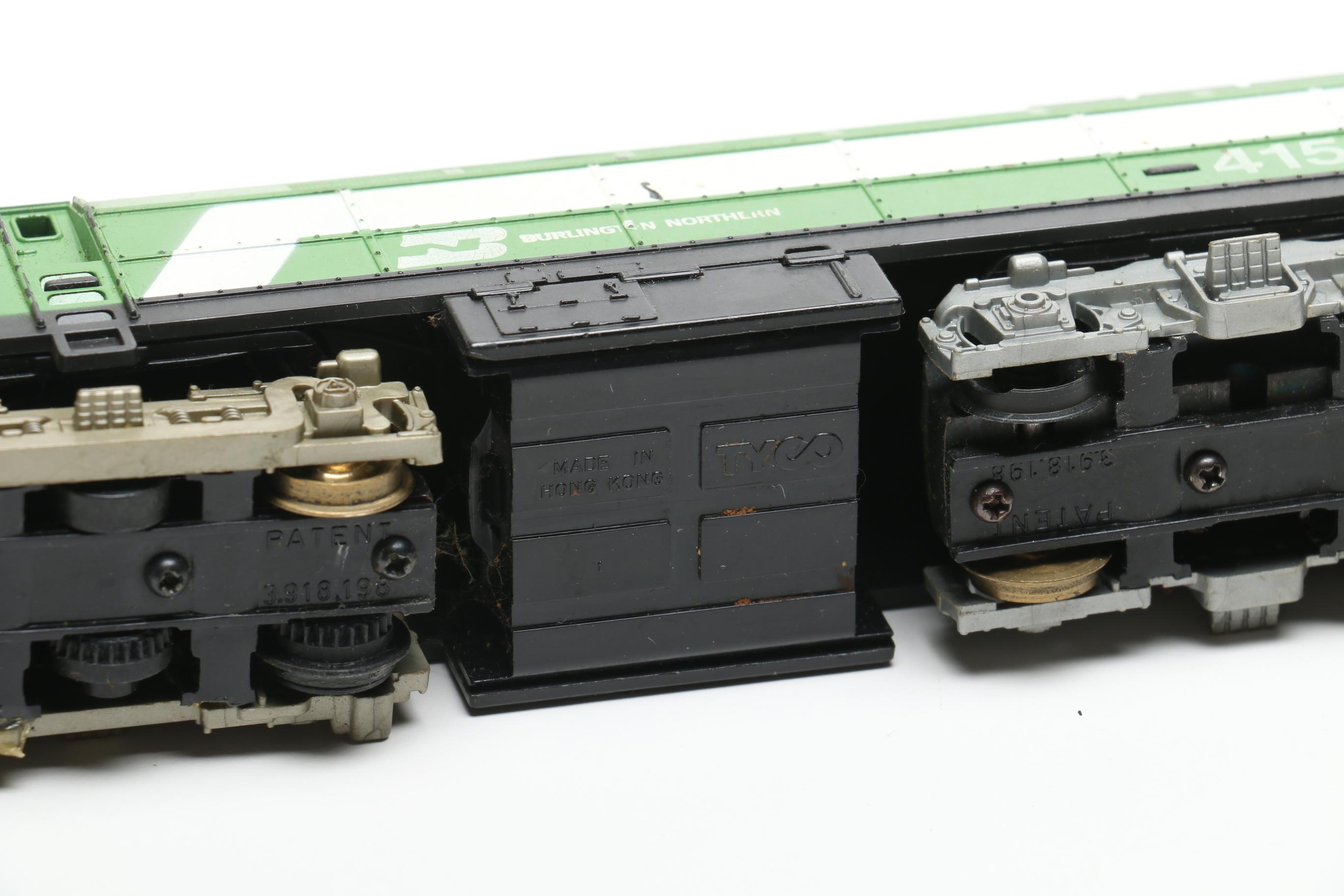 Tyco Brand HO Gauge Locomotives and Box Cars