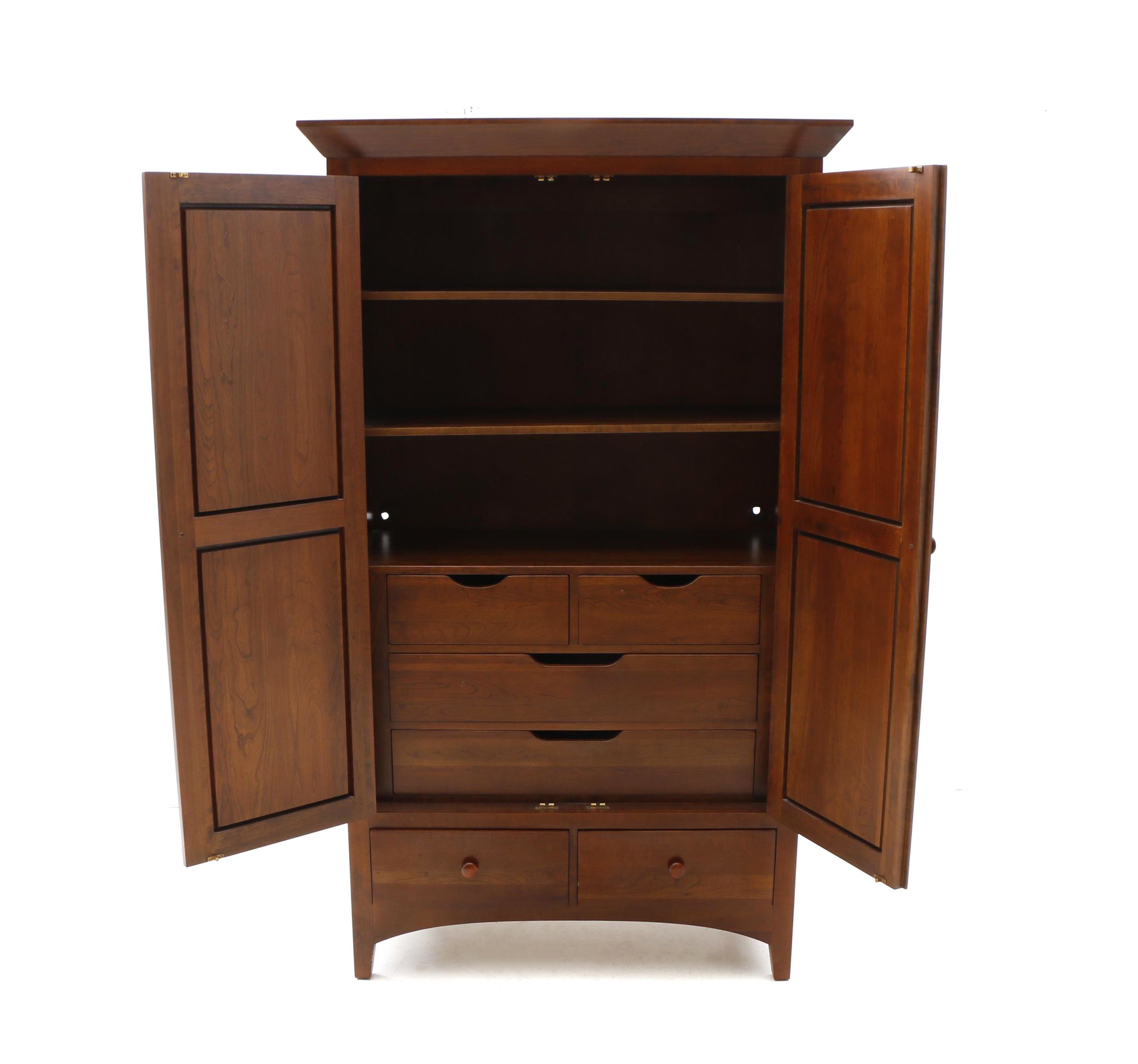 Shaker Style Cherry Wardrobe by Ethan Allen