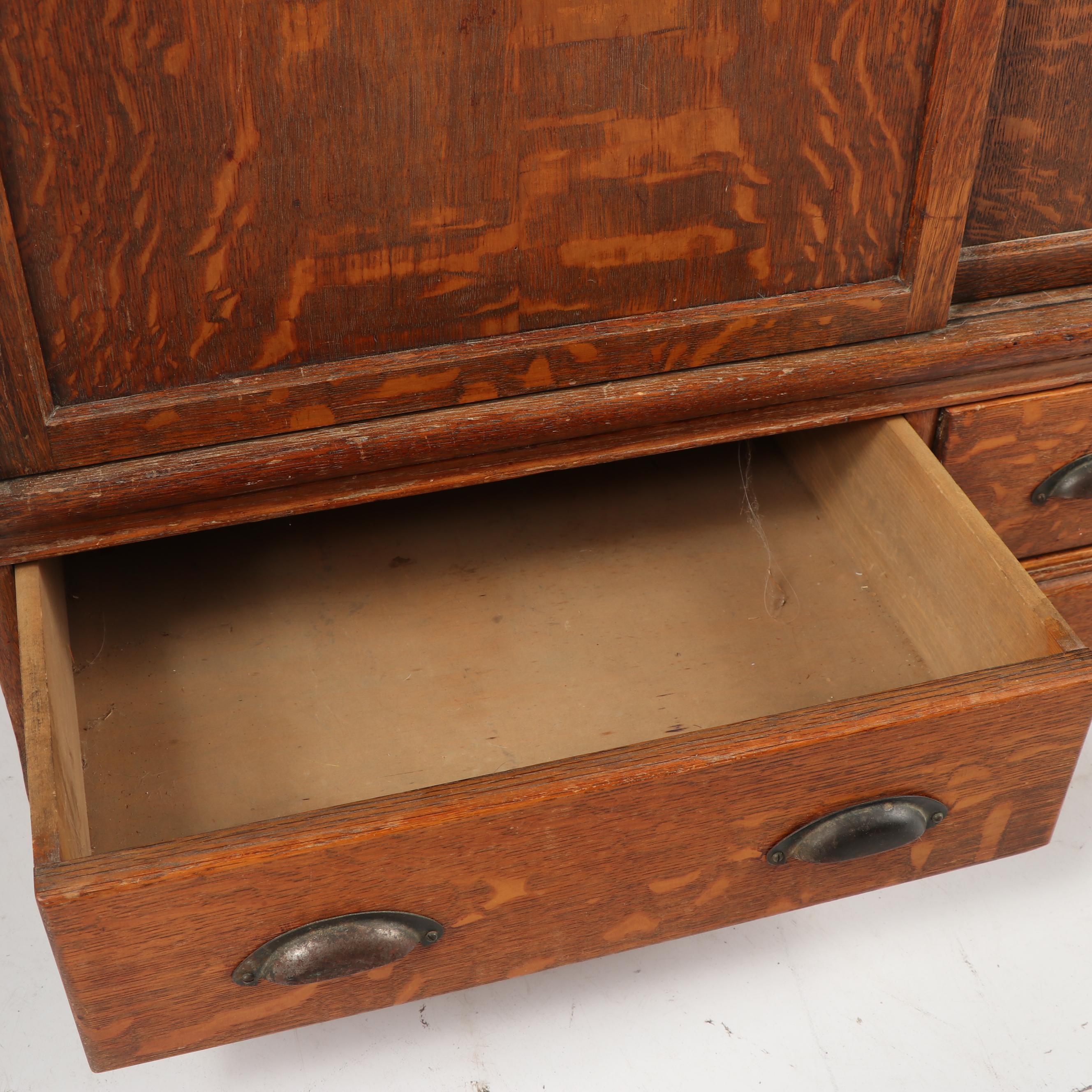Vintage Oak Barrister Filing Cabinet