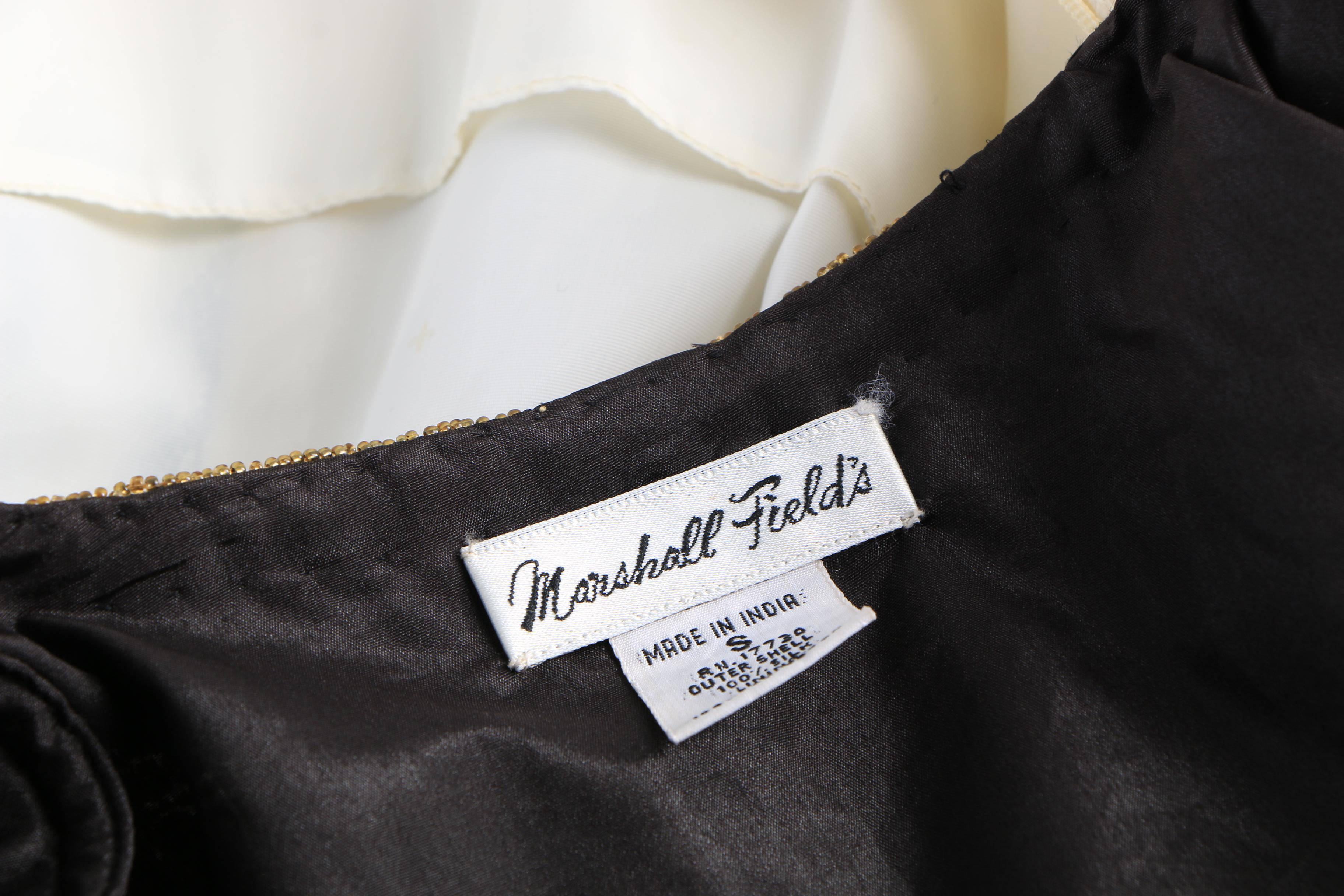 Vintage Lace and Velveteen Sleeveless Dress and Marshall Fields Sequined Jacket